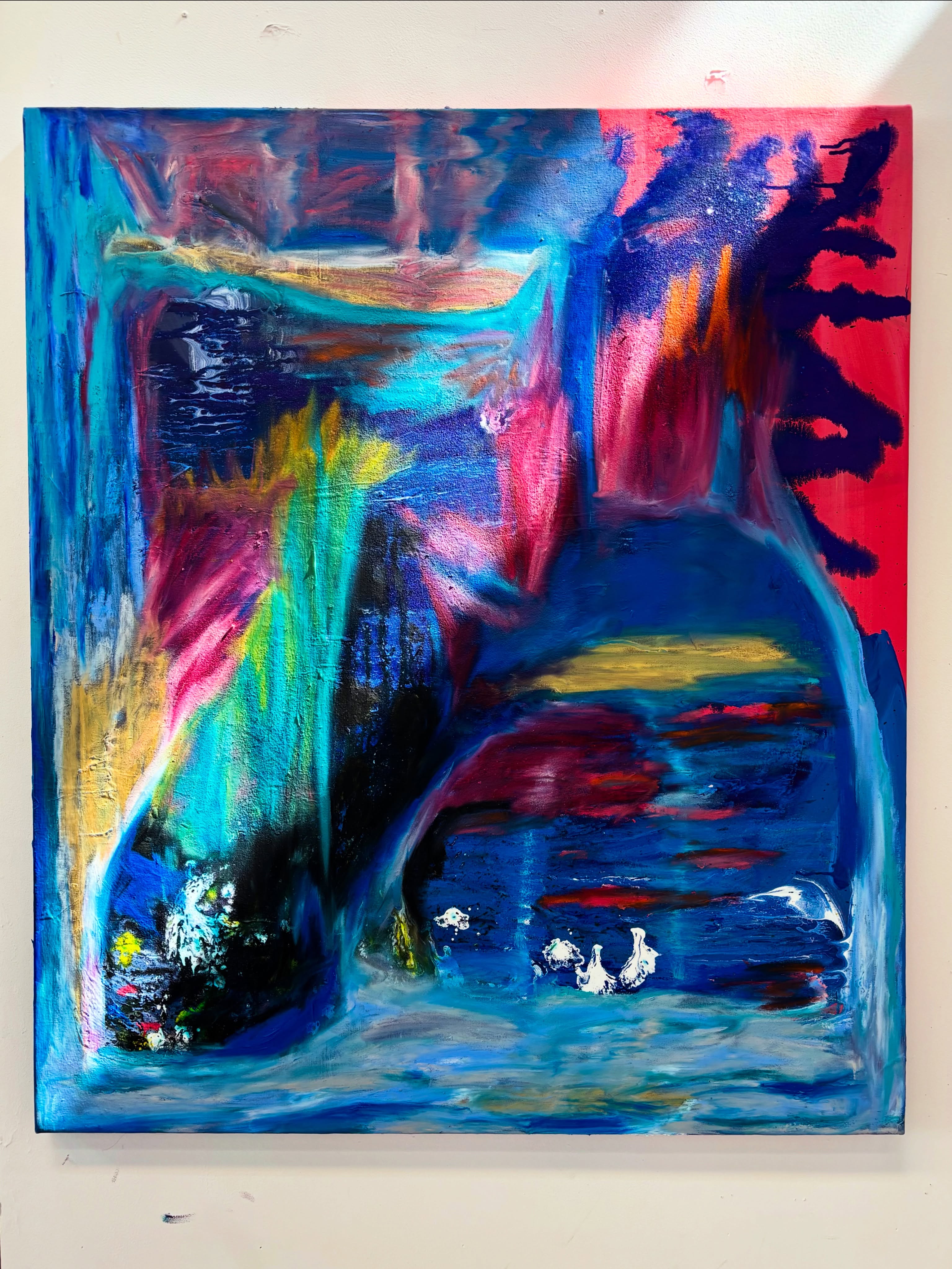 WIP —- ‘Through the Rainbow Water’
They say that walking the rainbow bridge / bathing in the rainbow water or perhaps meeting with a rainbow being itself will instantly remove anxiety, will remove the confusion. To be swallowed whole by faith, and see things as they are - what an inconvenient, beautiful thing.