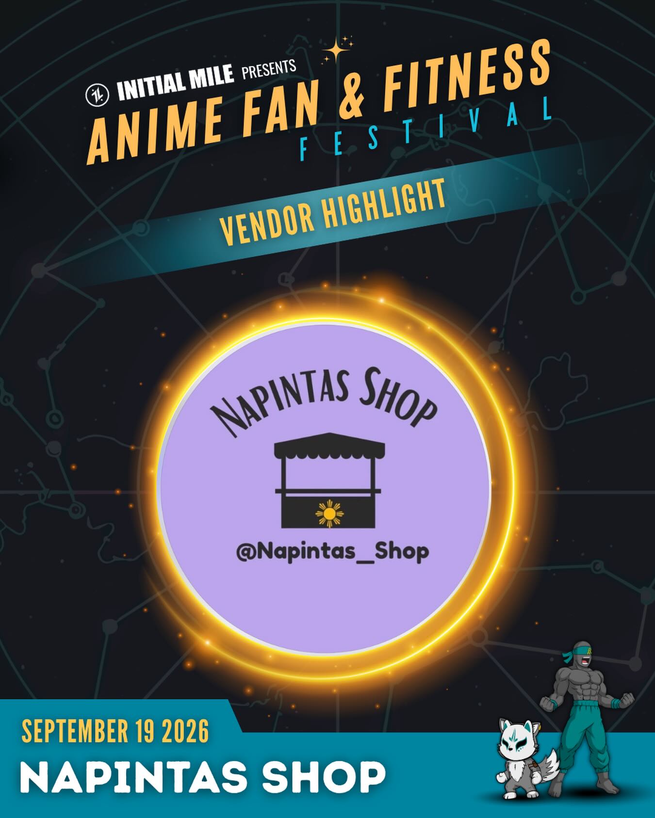We’re excited to welcome @napintas_shop to our Second Annual Anime Fan and Fitness Festival! Join us on Saturday, September 19 at Christmas Hill Park in Gilroy to check out her Filipino and anime inspired art, prints and accessories! #animefanandfitnessfestival #initialmile #animefestival #fitnessfestival #bayareaevents