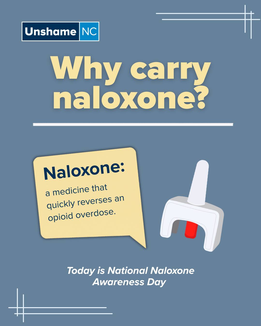 You can make a difference. 💛 Comment “CARRY” if you’d like to learn how you can get naloxone.
Being prepared is one way to show up for your community with compassion and care.