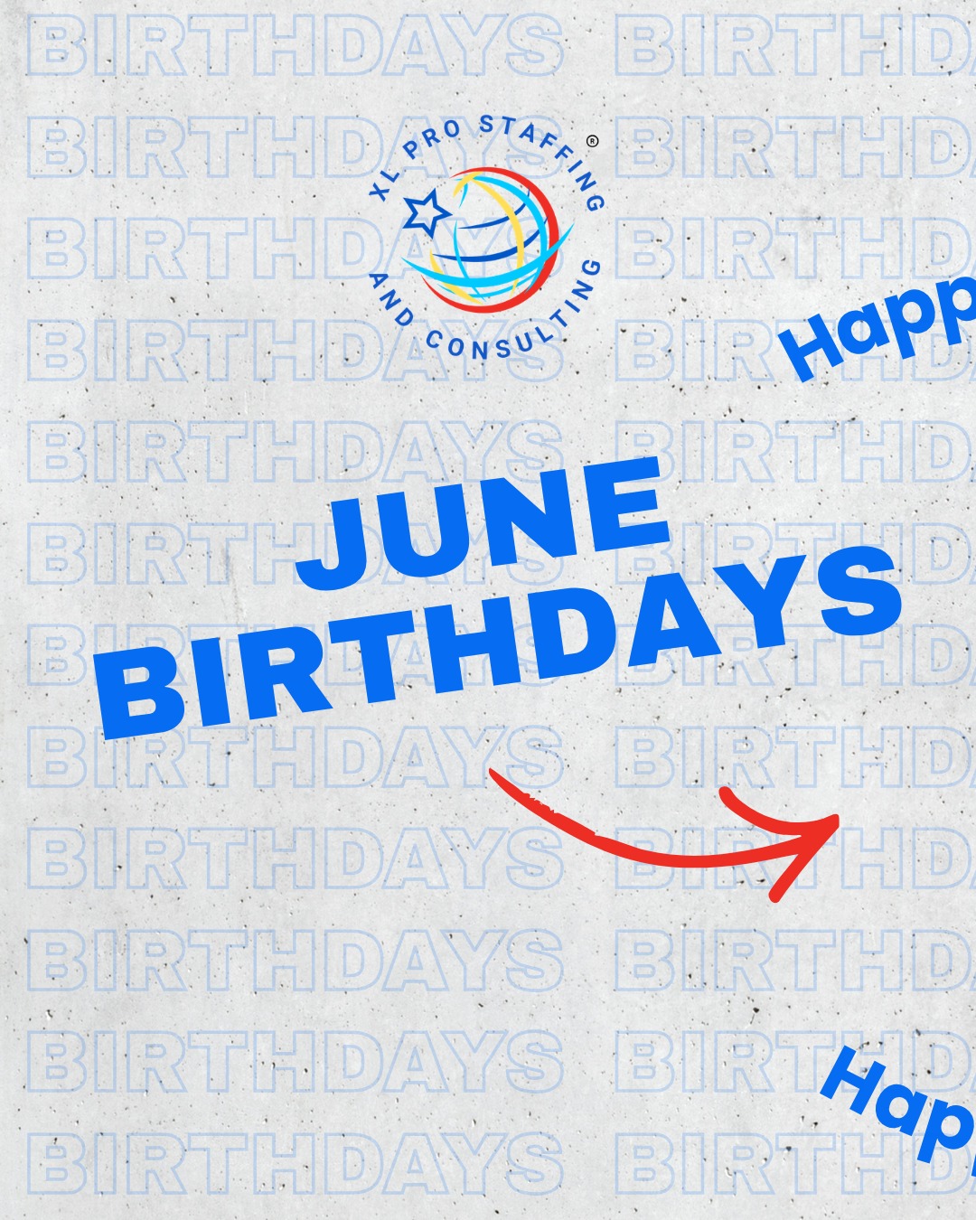 Every great story is written by extraordinary people — and this June, we're celebrating some of ours. 🎂
Happy Birthday to Karina Bonilla, Daniela Ferralez, Caleb Ighaede, Cynthia Montoya, Carolina Queiroz, Noemi Rojas, Angelita Guerra, Brandi McClellan, and Christy Bowen! 🎉
Your dedication, passion, and unique contributions make our company a better place every single day. We are grateful for each of you — not just this month, but always. Here's to celebrating the amazing people you are!
Wishing you a birthday month filled with joy and appreciation. You deserve it! 💫
#HappyBirthday #JuneBirthdays #TeamCelebration #PeopleFirst