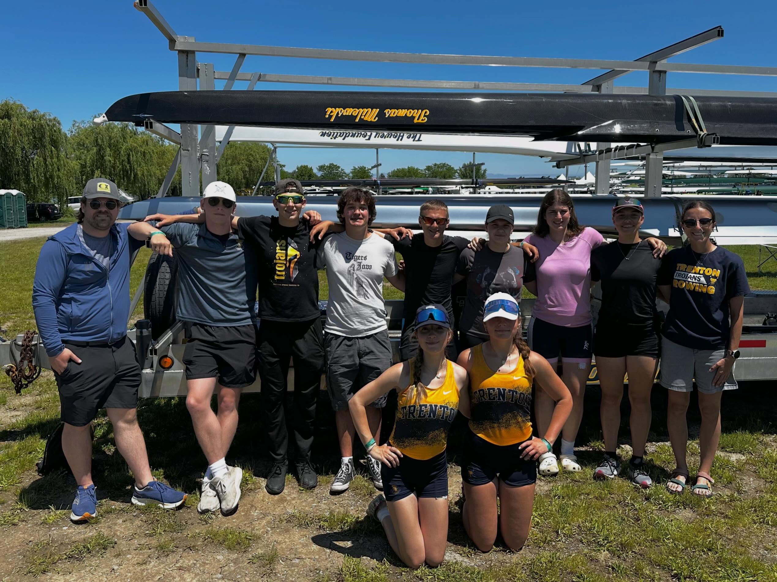 The Trojan Crew returned to the CSSRA Canadian Nationals for the first time since 2019. It was a successful weekend for each of our athletes, with lessons learned and a few stand out performance moments! Our WV4x took 1st in heats to progress to a respectable finish in semi-finals, and our WV2- moved through the pack of semis to take 5th in finals on Sunday! It’s amazing to return after 7 years and pick up right where the team left off.
Thank you to everyone in St.Catharine’s who continues to make the @rowcssra happen. Thank you to all the teammates, coaches, parents, and administrators back home who have contributed to this seasons success!
#trentoncrew #rowing #cssra
