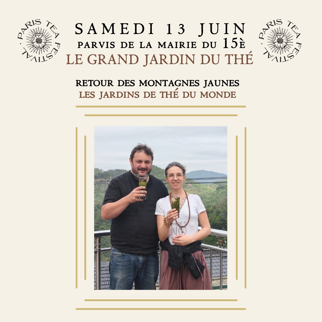 🇫🇷Erratum : Errare humanum est.
Nous avons omis de citer, dans le Pavillon des Jardins du Monde, Retour des Montagnes Jaunes, qui sera bien des nôtres au Paris Tea Festival.
Retrouvez Célia et Arnaud pendant les deux jours du festival :
🌿 Samedi 13 juin
📍 Le Grand Jardin du Thé
Parvis de la Mairie du 15e
🕚 11h à 18h
🍃 Dimanche 14 juin
📍 La Grande Rencontre
Maison Internationale
🕙 10h à 19h
Nous prions nos amis Célia et Arnaud de nous pardonner cet oubli.
Le thé nous apprend l’attention, et parfois, avec humilité, il nous rappelle aussi qu’une feuille peut nous échapper.
🇬🇧Erratum Errare humanum est.
We forgot to mention Retour des Montagnes Jaunes in the World Tea Gardens Pavilion, and they will indeed be with us at the Paris Tea Festival.
You can meet Célia and Arnaud on both days of the festival:
🌿 Saturday 13 June
📍 The Grand Tea Garden
Forecourt of the Mairie du 15e
🕚 11 AM to 6 PM
🍃 Sunday 14 June
📍 La Grande Rencontre
Maison Internationale
🕙 10 AM to 7 PM
We kindly ask our friends Célia and Arnaud to forgive us for this omission.
Tea teaches us attention, and sometimes, with humility, reminds us that even a leaf may slip through our hands.
#paristeafestival #ptfouiouioui🔥 #retourdesmontagnesjaunes