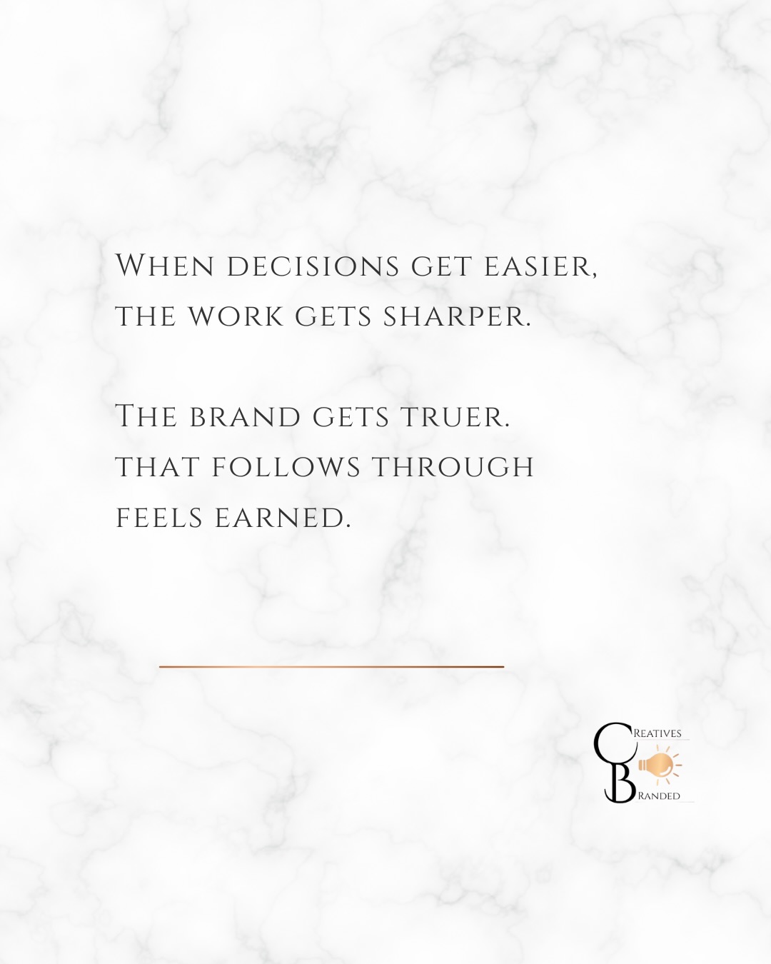 Just a thought… 💭
When you’re building something such as an idea, a project, a brand ~
Clarity doesn’t just influence what gets created.
It shapes every decision made before anything is seen.
When direction isn’t fully clear, it rarely shows up as confusion.
It looks like hesitation. Overthinking.
Complexity that didn’t need to exist!
Most people think the problem is execution.
It’s not. It’s finding clarity.
Because when direction is clear, decisions stop feeling heavy.
They feel intentional. Aligned. Earned.
So can we talk about it?
When you’re building a vision, what tends to feel unclear first:
The vision itself, or the decisions that follow it?
Your Creative Cousin
-Cryse B.