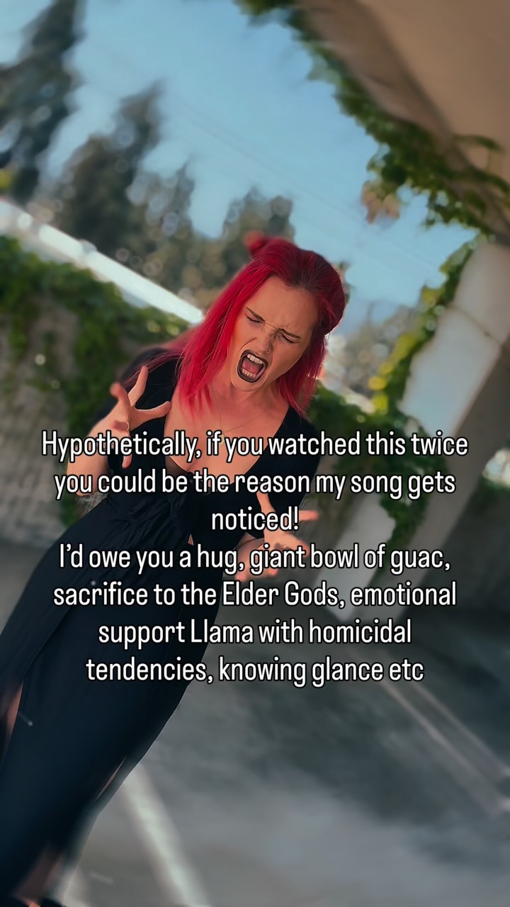 ⚡️I am Evol Walks and this is my track Surrender🤘🏻 || If you watch this twice and send it to your bestie you too could have an emotional support llama with homicidal tendencies🥹🦙