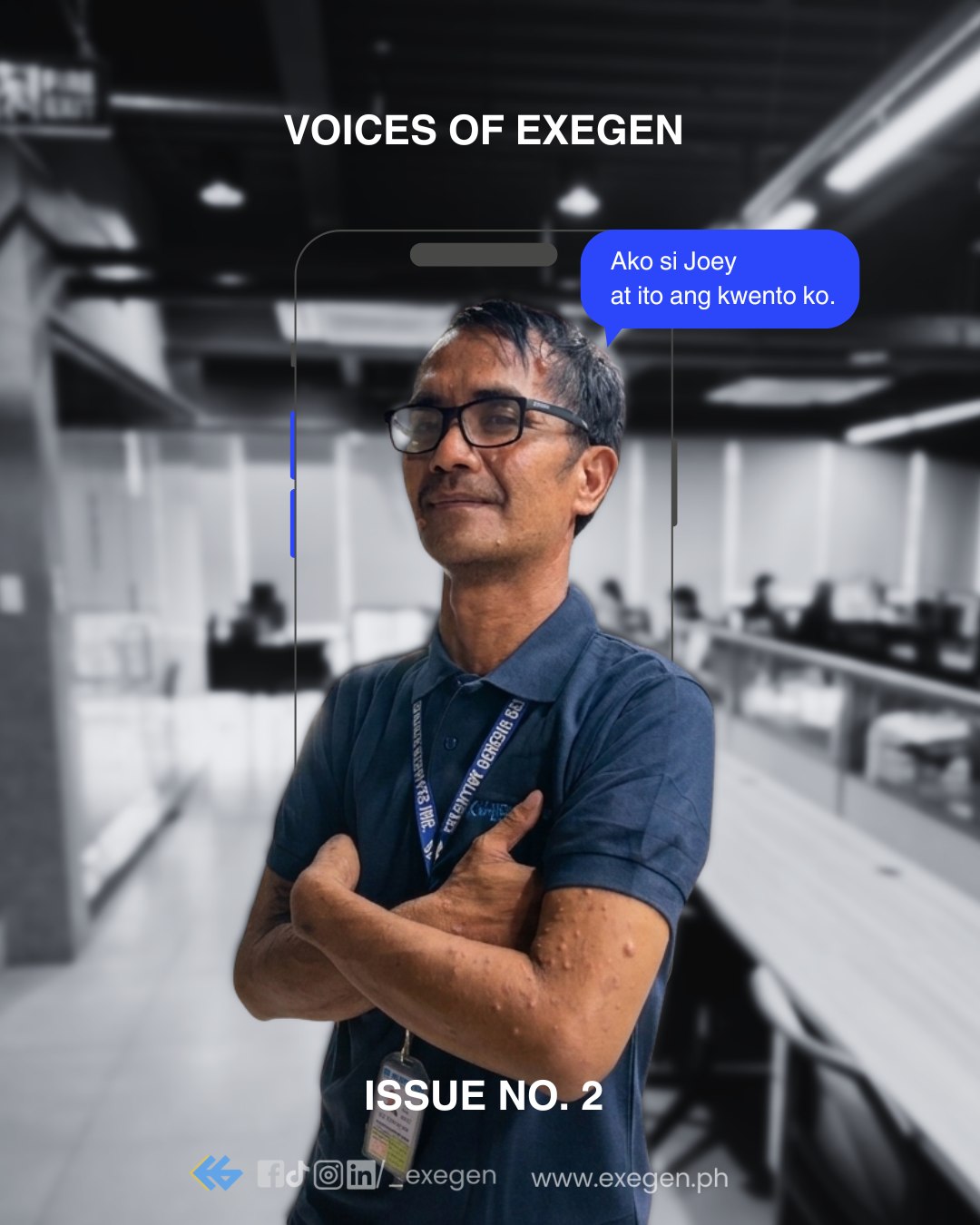 When we started “Voices of ExeGen,” we promised to show you the real heart of our team.
And today, that promise looks like Joey.
He is a living reminder that human potential is rarely found on the surface. That is the lesson Joey teaches us every single day at ExeGen.
As our Field Sales Coordinator, his daily routine involves constant face-to-face interaction out in the field. For someone who grew up dealing with the public stigma and uncomfortable stares of a visible skin condition, stepping into a public-facing role took immense bravery.
But Joey never asked for sympathy; he just asked for an open door.
We gave him that platform back in 2017 when he joined us as a merchandiser, and he did the rest. Through pure grit and commitment, he rose through the ranks—earning his promotion to coordinator in 2022 and proving that the field belongs entirely to those who hustle.
Our corporate culture isn't built on looking perfect. It’s built on delivering excellence and deploying people where they can truly thrive.
Thank you, Joey, for your dedication and for keeping us grounded in what truly matters. 💙
#VoicesOfExegen #WorkWithDignity #WeDevelopPeople #ExeGen #ExecutiveGenesis
