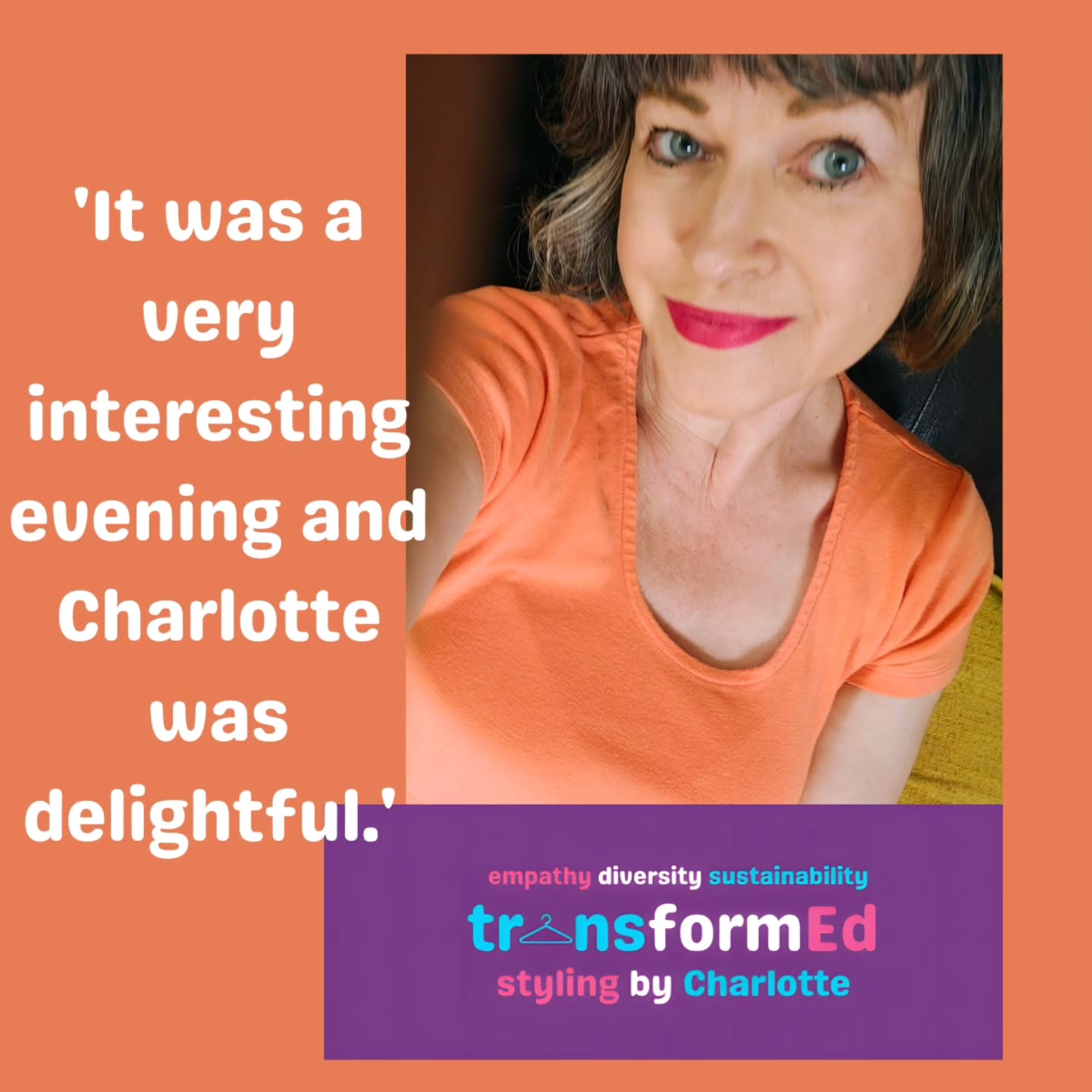 Always warms the heart to get a review after a talk or service. Your next opportunity to hear me talk about the impact of wearing colour, the seasonal colour palettes and about colour analysis is tomorrow in Cottingham where I'll also be selling preloved clothes.