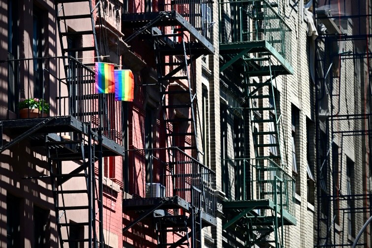 Spotted a bit of #Pride while capturing #fireescapes #NYC