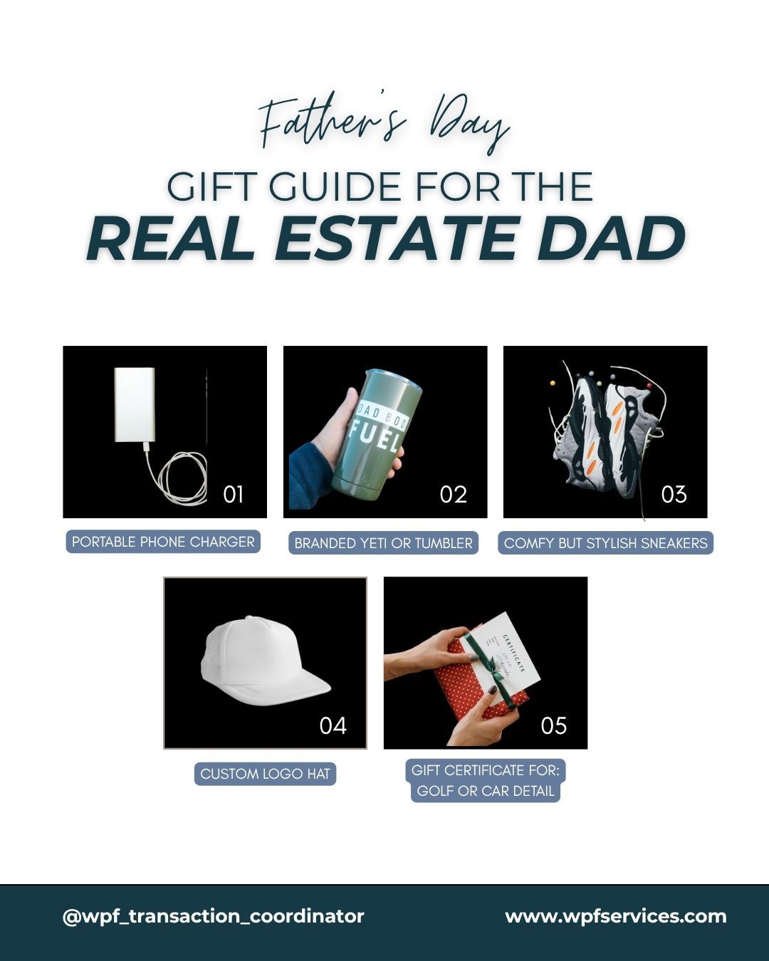 Real estate dads wear a lot of hats! From deal-maker and open house pro to lunch-packer and bedtime story reader. So when it comes to showing them some love this Father’s Day, practical and thoughtful gifts go a long way.
Here are some TC-approved ideas that go beyond the typical tie:
Portable Charger: Because their phone is their office. A high-quality charger means fewer mid-day power panics.
Branded Yeti or Tumbler: Keeps coffee hot through showings, inspections, and client calls. Bonus points for adding his logo.
Comfy but Stylish Sneakers: Great for the agent who logs more steps than a marathon runner every weekend.
Custom Logo Hat: Keeps it cool and on-brand. Perfect for casual client meet-ups or showing homes in the Texas heat.
Gift Certificate for a Round of Golf, or Car Detail: Real estate doesn’t come with PTO… but a little R&R goes a long way.
#wpfservices #fathersday #realestate #floridarealtors #garealtors #transactioncoordinator #transactionmanagement