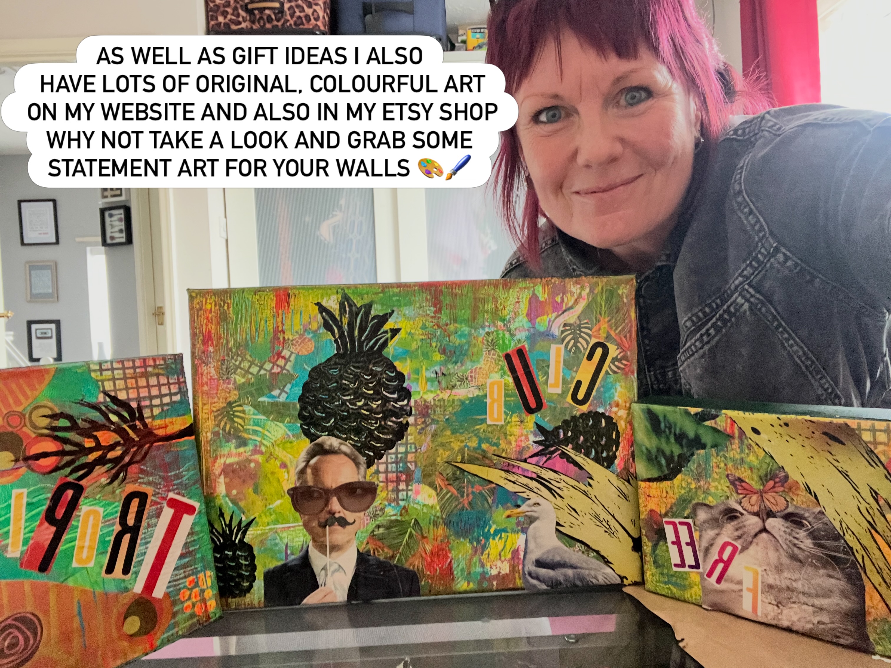 It’s that time of the year when we have a good sort out, do some Spring cleaning and like to change our decor 💕
If this sounds like you please check out my art, I’m a mixed media collage artist with a love of vibrant colour and it would be an absolute honour to be featured on your walls 💕
So, if you’re after a splash of colour to add to your decor, please have a look , I have some great discounts on some canvas art at the moment and also, there’s a 15% off your first order code on my Stardust website too, just add WELCOME15 at checkout.
Links in bio ⬆️
Thanks ⭐️💕