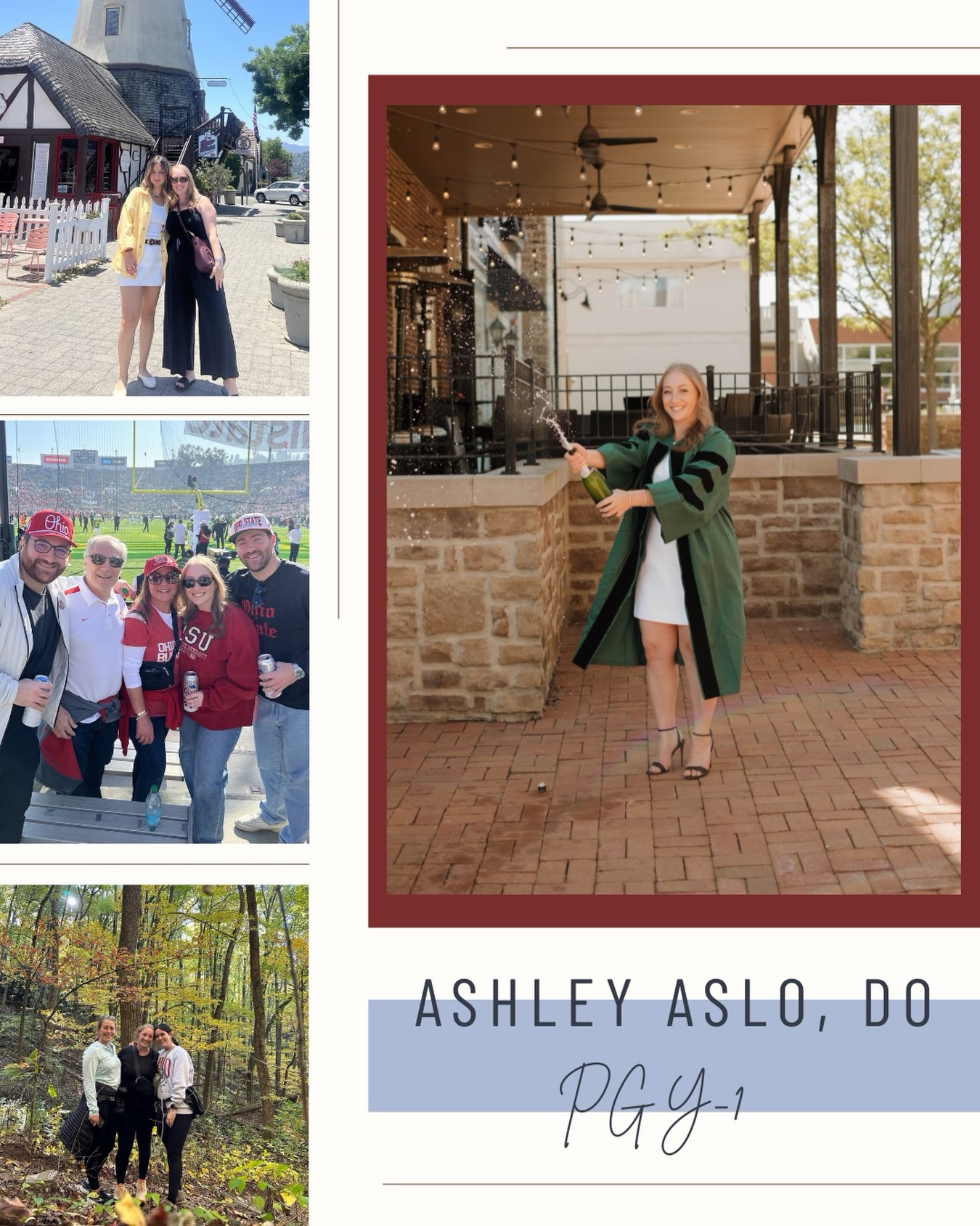 Last but definitely not the least, the final ‘tern Tuesday is for our new social media queen, Dr. Ashley Aslo!
📍Hometown: Dublin, OH
🩺Med School: Ohio University Heritage College of Osteopathic Medicine
🛍️Hobbies: Shopping 🙃, trying new restaurants, binge watching the latest show, college football Saturdays (go bucks!)
🤙🏽Albany perks: Close to so many cool spots in the Northeast (especially NYC!)
💉EM interests: Surgical Critical Care