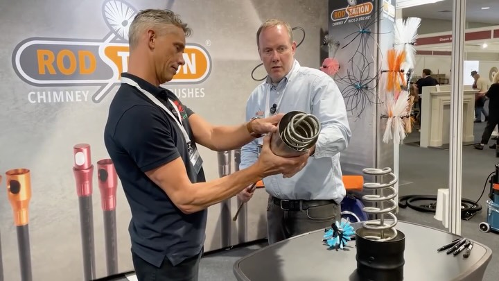 How do you sweep your chimney with a Recoheat?
It's a question we get asked a lot and the answer is fairly simple - you sweep straight through it.
At the recent Trade Stove and Fireplace Professional Show, Adam from @rodstation was kind enough to help us demo this, by testing a couple of brushes on the system to help visualise what we always tell people.
We're always so keen to speak with sweeps, installers and industry experts about our products to bring more awareness and clarity around what it is, what is does, and how their customers could benefit from fitting one.
Massive thanks to Adam for taking the time out of his busy weekend to help us demo!