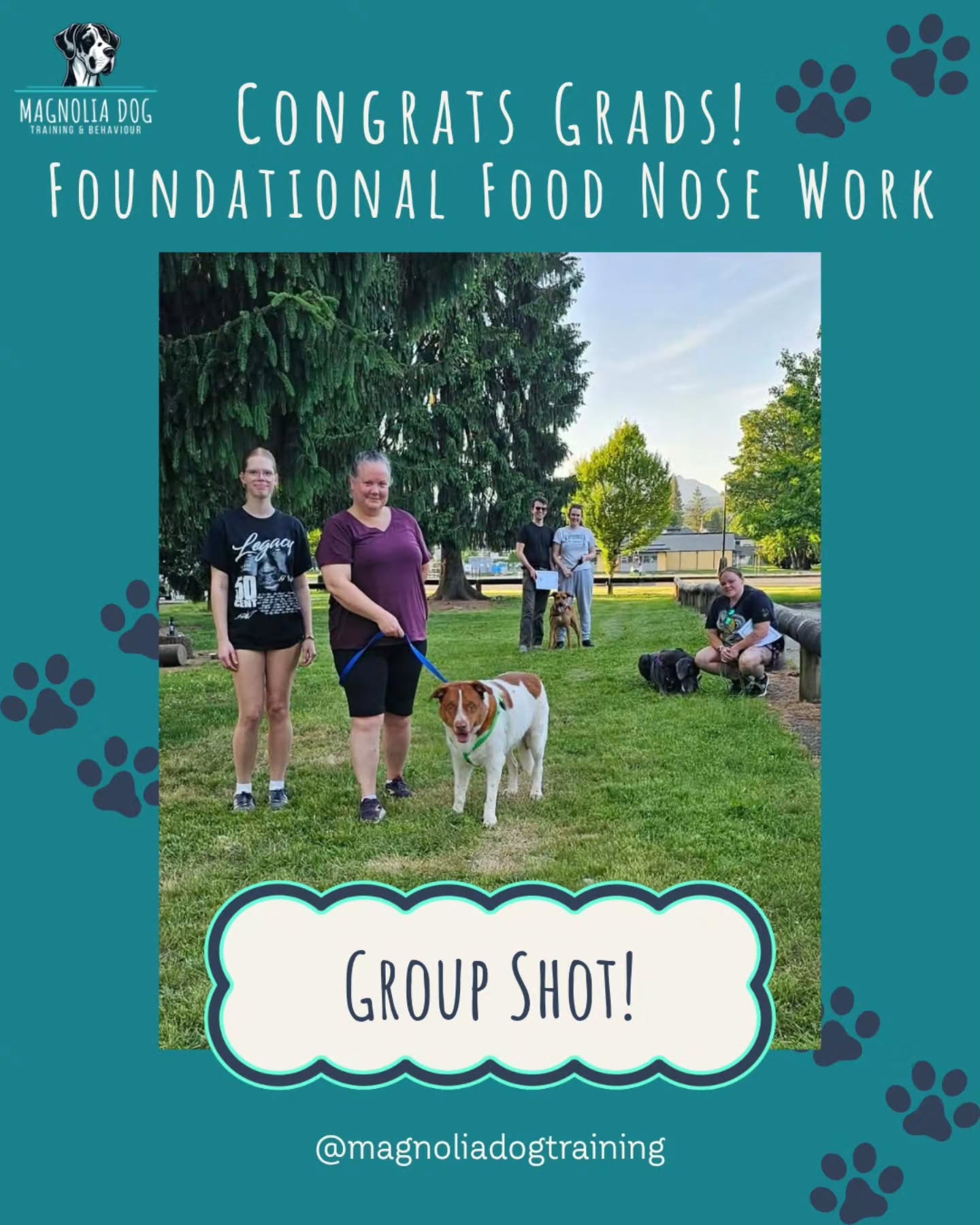 🎓🐾 Congratulations to our newest Level 1 Foundational Food Search graduates, Shasta, Honey, and my own girl, Daisy!
I had the pleasure of participating in this class alongside these teams, and it was such a fun group to work with. Watching each dog develop their searching skills while building confidence in a supportive environment was incredibly rewarding.
One of my favourite things about this class is seeing how much dogs can grow when we adjust the process to meet their needs. Rather than waiting in the car between turns, dogs stay engaged in the environment and we help them learn how to navigate that experience successfully. For many dogs, that alone becomes a valuable confidence-building exercise.
Over the weeks, we watched these dogs become more comfortable, more resilient, and more enthusiastic about using their noses. The result? Some pretty impressive super sniffers! 👃🐕
Huge congratulations to Shasta, Honey, Daisy, and their humans for all their hard work. Thank you for trusting the process, showing up each week, and celebrating the small wins along the way. We can't wait to see where your sniffing adventures take you next! 🐾❤️