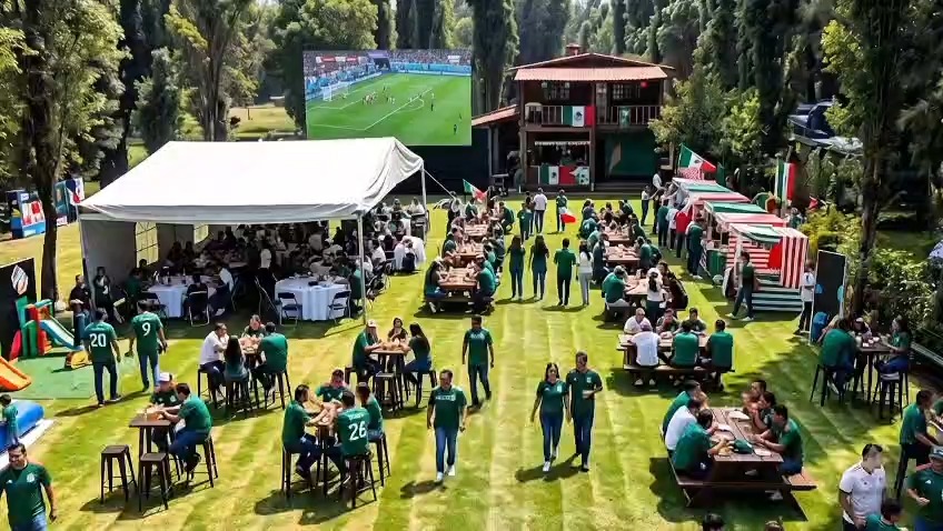 ¡Ven a vivir la pasión del fútbol con nosotros! ⚽🇲🇽
Te esperamos para disfrutar del partido de México en un ambiente increíble. ¡No te lo puedes perder!
🗓️ ¿Cuándo? (11 de Junio)
🕙 Apertura: 10:30 am
✨ Todo lo que tenemos para ti:
🎶 Dj desde el inicio.
⚽ Pantalla gigante con transmisión del partido.
🎉 ¡Sorpresas especiales con cada gol de México!
🥅 Cancha de fútbol, circuito de inflables y tombling.
📸 Spots, activaciones de marca, rifas y sorteos.
🍺 Área de alimentos y barra completa (Ron, Tequila, Whisky, cerveza y las mejores Micheladas).
🥳 After Party al terminar el partido.
🛶 ¡Experiencia única!
Transportación gratuita en trajinera al evento (aprox. 5 min).
💰 Cover: $100
👶 ¡Niños entran GRATIS! (menores de 12 años)
📍 Detalles adicionales:
* Contamos con opción de barra libre durante el partido + vaso promocional.
* Estacionamiento público disponible en el embarcadero.
📢no se permite el ingreso de alimentos ni bebidas.
⚽ ¡BARRA LIBRE DURANTE EL PARTIDO! ⚽
Preventa
Por solo $350 extra, disfruta de la mejor selección de bebidas durante el juego:
. 🇲🇽vs 🇿🇦
INCLUIDOS 💥
💥Ron Bacardi Blanco | Ron Matusalem
💥 Tequila Centenario
💥Whisky Johnny Walker Red
❌ Ojo no incluye Cerveza
¡Te esperamos para celebrar en grande! 🥂✨
📍 Ubicación: Antiguo Canal Cuemanco 3, Pista Olímpica Virgilio Uribe, Xochimilco, 16034 Ciudad de México, CDMX.
📢 ¿CÓMO LLEGAR?
1️⃣Desde Periférico puedes caminar o ir en carro hasta el estacionamiento público de Cuemanco.
2️⃣ Camina hasta el fondo del Embarcadero de Cuemanco.
3️⃣Busca el Kiosco o la Policía Ribereña.
💡 Tip: Puedes buscar "Ribereña de Cuemanco" en Google Maps.
⭐ ¡EL TRASLADO EN TRAJINERA ES GRATIS! ⭐
Justo al lado del Kiosco verás un pequeño embarcadero. Busca las trajineras azules adornadas con logos del Mundial y banderas de México. ¡Te llevarán al evento en un agradable paseo de 5 minutos! 🛶🇲🇽
Para Reservaciones
56 4417 4883
www.g6beat.com