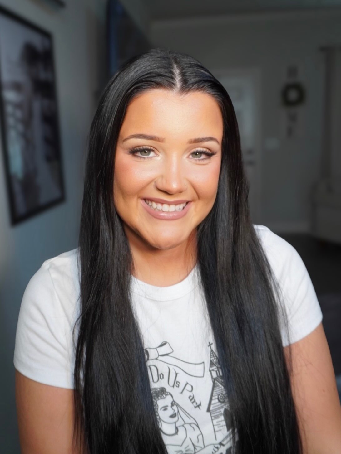 Bridal Preview for Kelsey 🤎 we opted for an elevated lit from within glowy base with a soft taupe halo eye 🪽✨