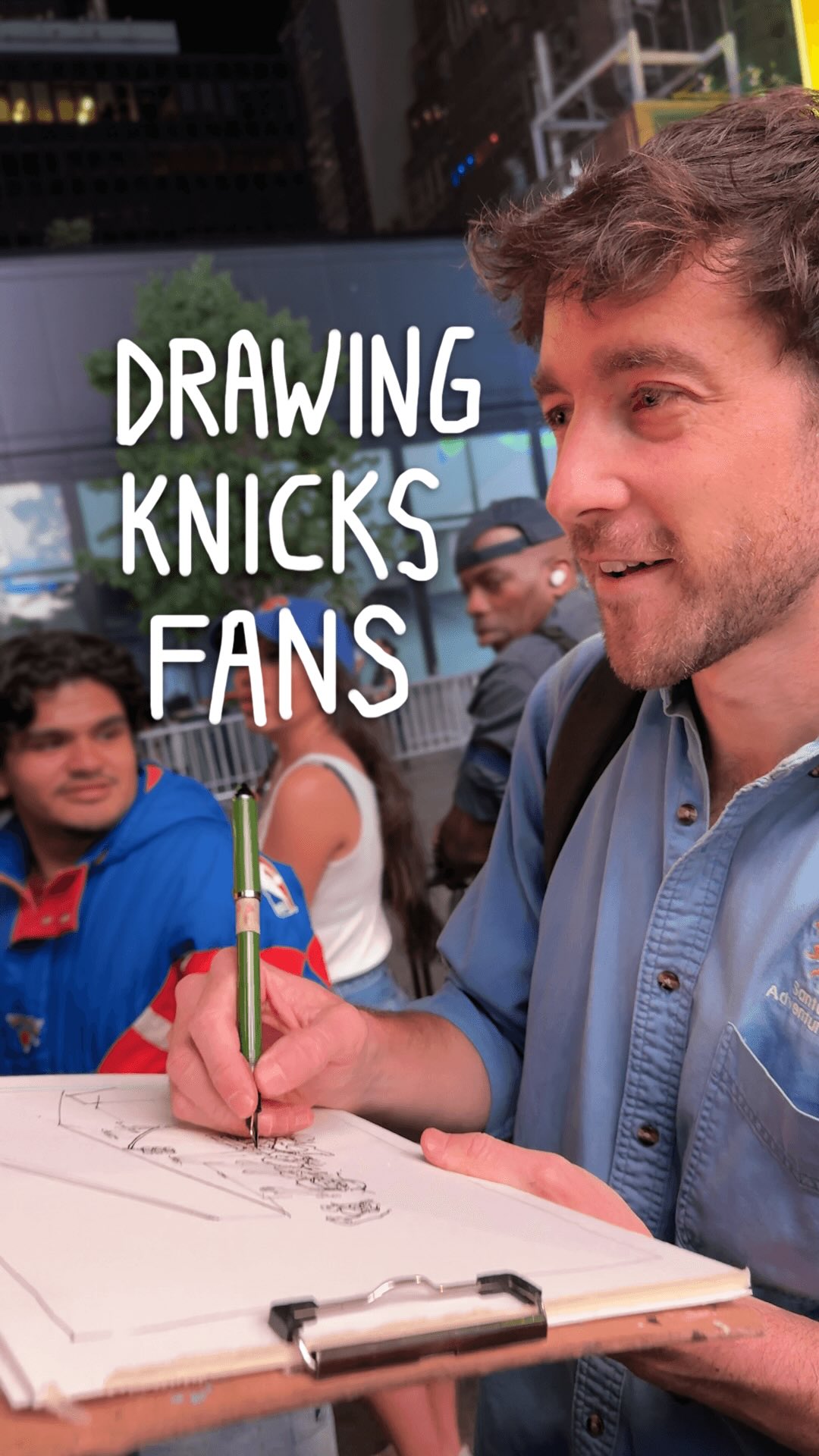 Drawing outside MSG has been WILD, but we’re not done yet. See you tonight! 🏀
