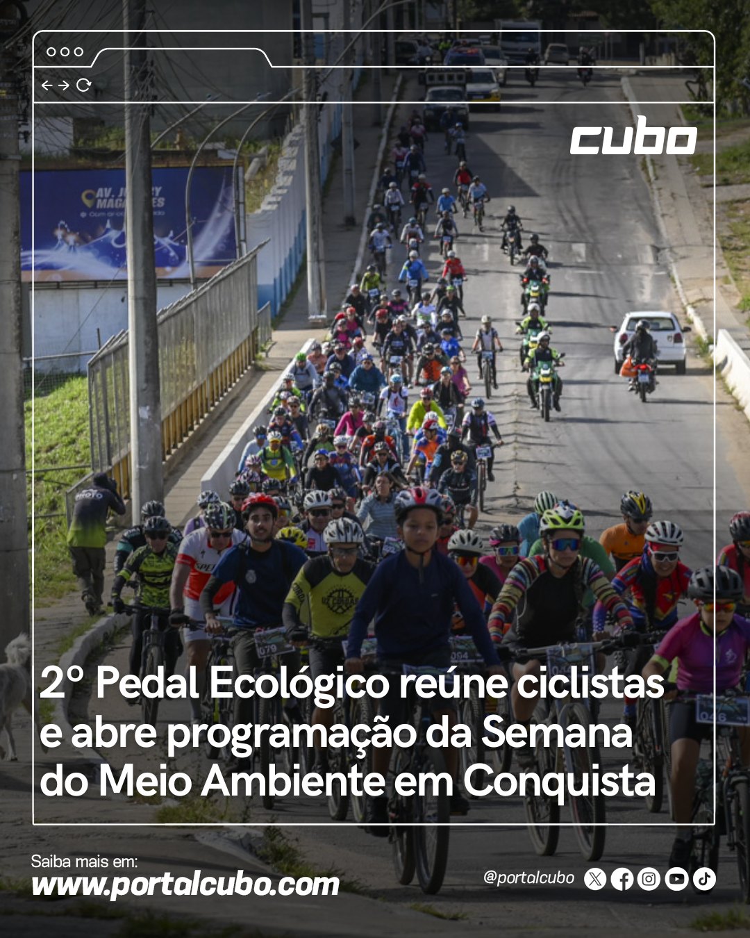 Esporte, lazer e conscientização ambiental marcaram a manhã deste domingo (7) em Vitória da Conquista durante a realização da 2ª edição do Pedal Ecológico. Promovido pela Prefeitura, por meio da Secretaria Municipal de Meio Ambiente, o evento abriu oficialmente a programação da Semana do Meio Ambiente.
O passeio reuniu participantes de diferentes idades, que saíram do Cristo de Mário Cravo em direção à Lagoa das Bateias. O trajeto contou com apoio da Guarda Municipal e do Simtrans para garantir a segurança dos ciclistas.
De acordo com a secretária municipal de Meio Ambiente, Ana Cláudia Passos, a proposta é estimular hábitos saudáveis e aproximar a população das pautas ambientais. Nesta edição, o percurso foi realizado dentro da área urbana da cidade, ampliando a participação da comunidade.
Entre os participantes, a servidora pública Nataline Costa destacou a oportunidade de praticar esporte ao lado dos filhos. Já o motorista de aplicativo Benilton Peixoto ressaltou o espírito de união entre os ciclistas, enquanto a cabeleireira Jacira Matos, de 61 anos, contou que encontrou no ciclismo uma atividade que alia diversão e qualidade de vida.
Na chegada à Lagoa das Bateias, o público participou de uma programação especial com apresentações musicais na Carreta da Cultura, distribuição de frutas, água e suco, aula de spinning, sorteio de brindes, além de serviços voltados à saúde e ao bem-estar animal.
Leia completo no portalcubo.com!
📲Siga @portalcubo
