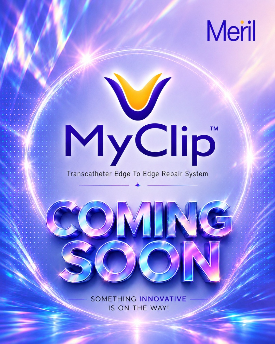 ✨ Meril sigue impulsando la innovación en cardiología estructural.
La evolución de las terapias transcatéter continúa abriendo nuevas posibilidades para los pacientes y los especialistas alrededor del mundo.
Muy pronto, MyClip™, el sistema de reparación transcatéter edge-to-edge de Meril, llegará para formar parte de esta transformación.
Acompáñanos en CITIC 2026 para conocer de cerca las tecnologías que están marcando el futuro de la intervención cardiovascular.
🔜 Coming Soon. Something innovative is on the way.
#Meril #MyClip #CITIC2026 #StructuralHeart #CardiologíaIntervencionista #InnovaciónMédica #InterventionalCardiology #TranscatheterTherapy #MedTech #CardiologyInnovation