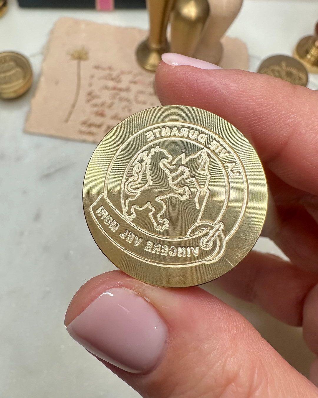 It was an absolute honour to work with Xander & Lucy on their custom wedding wax seal, thoughtfully designed to incorporate both of their family crests into one beautiful emblem.
Creating pieces like this is what I love most - bringing meaningful stories to life and helping couples honour their heritage while creating new traditions of their own.
The result was simply stunning - a beautiful reminder that your wedding details can be so much more than décor. They can tell your story, honour your heritage, and become a treasured keepsake for generations to come.
✨ Thinking about a bespoke wax seal for your wedding? I'd love to help bring your vision to life. Link in Bio!
#CustomWaxSeal #WeddingStationery #WaxSealStamp #LuxuryWedding #FamilyCrest