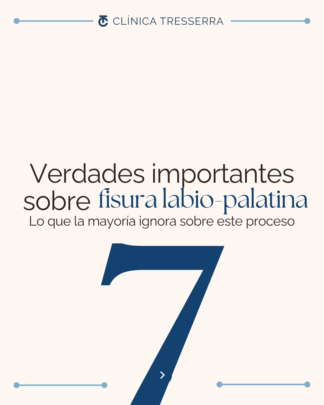 Un diagnóstico de fisura labiopalatina no define el futuro de tu hijo.
Define el inicio de un camino de resiliencia, ciencia y superación. 🗺️💙
En Clínica Tresserra resumimos las 7 verdades esenciales del proceso: desde la importancia vital del injerto óseo y el rol del logopeda, hasta cómo la tecnología digital de implantes devuelve sonrisas idénticas a las naturales en la edad adulta.
La verdad más importante de todas: No estáis solos. El tratamiento ha avanzado tanto que hoy el pronóstico es excelente.
Guarda este post si estás en el proceso o compártelo con alguien que necesite un mensaje de tranquilidad hoy. ✨
#ClinicaDentalBarcelona #FisuraLabial #ApoyoAFamilias #SaludInfantil #SonrisasReales #BarcelonaCity