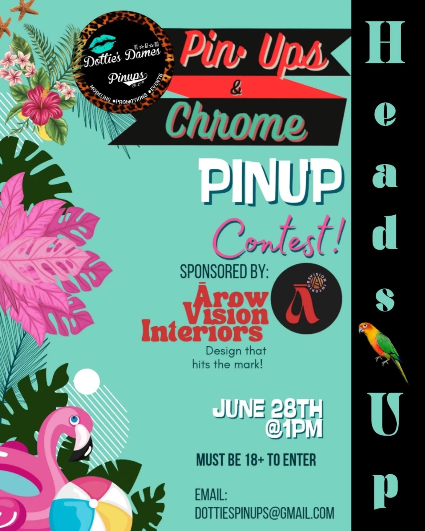 Big news, dolls!
@arowinteriors is officially sponsoring the Pin-Up Contest at the annual Dottie’s Dames “Pinups & Chrome” Car, Truck & Bike Show! 💋🚘
They are so excited to support the incredible confidence, creativity, and vintage glamour that makes this community so special.
🏆 Pin-Up Contest Cash Prizes:
🥇 1st Place — $100
🥈 2nd Place — $50
🥉 3rd Place — $25
And that’s not all — Ārow Vision Interiors will also have a booth at the show, so make sure to stop by, say hello, and check out they've been working on!
📍 Sunday, June 28th- Les Schwab Murray
🕚 11:00 AM – 4:00 PM
Still interested in competing in the 18+ Pin-Up Contest or becoming a vendor?
📧 Email: dottiespinups@gmail.com
#PinupsAndChrome #DottiesDames #ArowVisionInteriors #utahcarshows