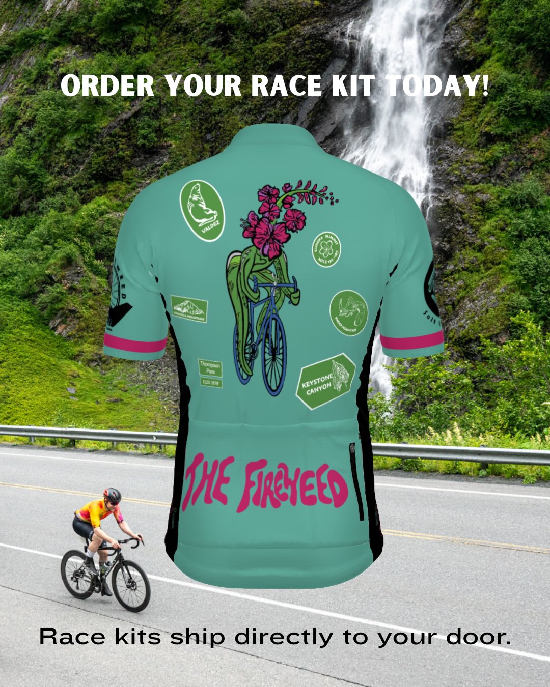 Want to ride in our official Fireweed race kit? Order yours today through our shop!