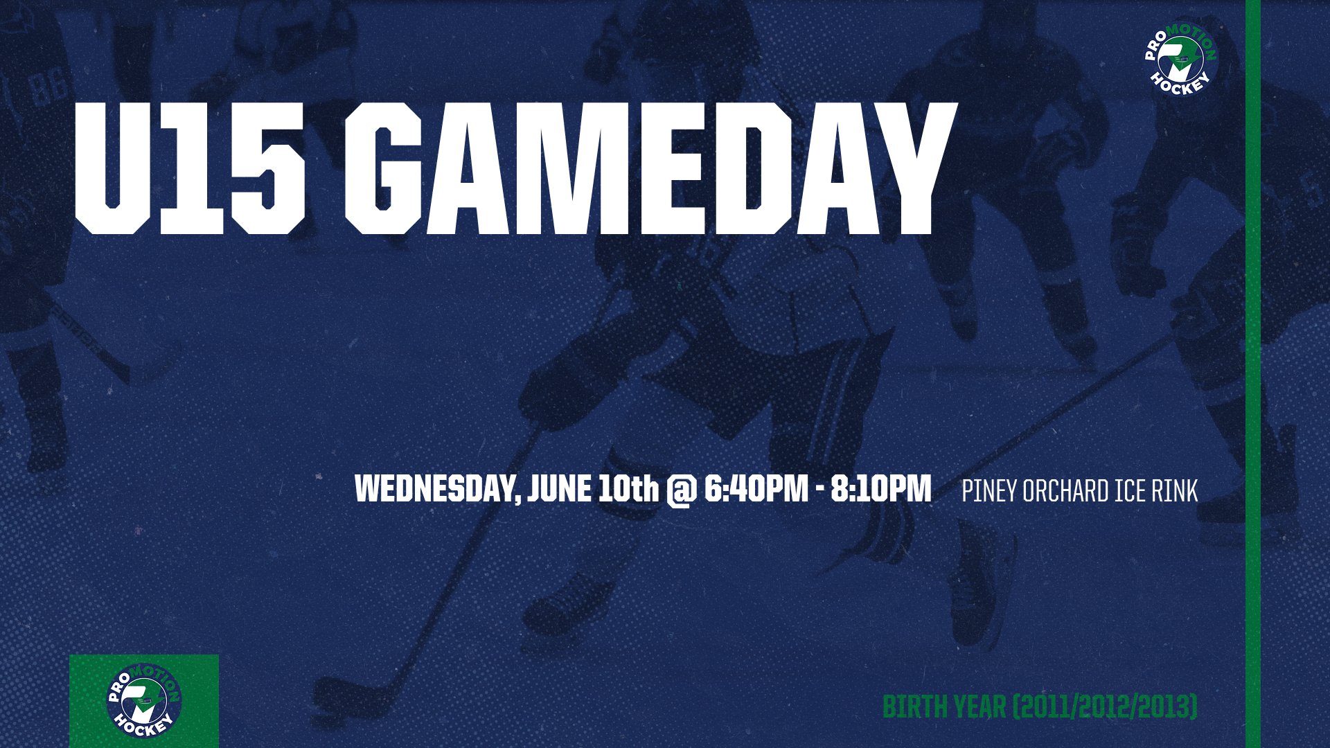 U15 GAMEDAY IS HERE!
Get ready for a fast-paced night of hockey, competition, and fun at Piney Orchard Ice Arena!
๐
Wednesday, June 10th
โฐ 6:40 PM โ 8:10 PM
๐ Piney Orchard Ice Arena
๐ฅ Birth Years: 2011, 2012 & 2013
๐ฒ $45 Per Player
Don't miss your chance to get quality ice time, compete, and have fun with other motivated players this summer.
๐ Register Here:
https://www.pro-motionhockey.com/_paylink/AZ50gyM-
#ProMotionHockey #GameDay #U15Hockey #YouthHockey #HockeyDevelopment #PineyOrchardIceArena #SummerHockey #MarylandHockey #CompeteAndDevelop #HockeyTraining #HockeyLife