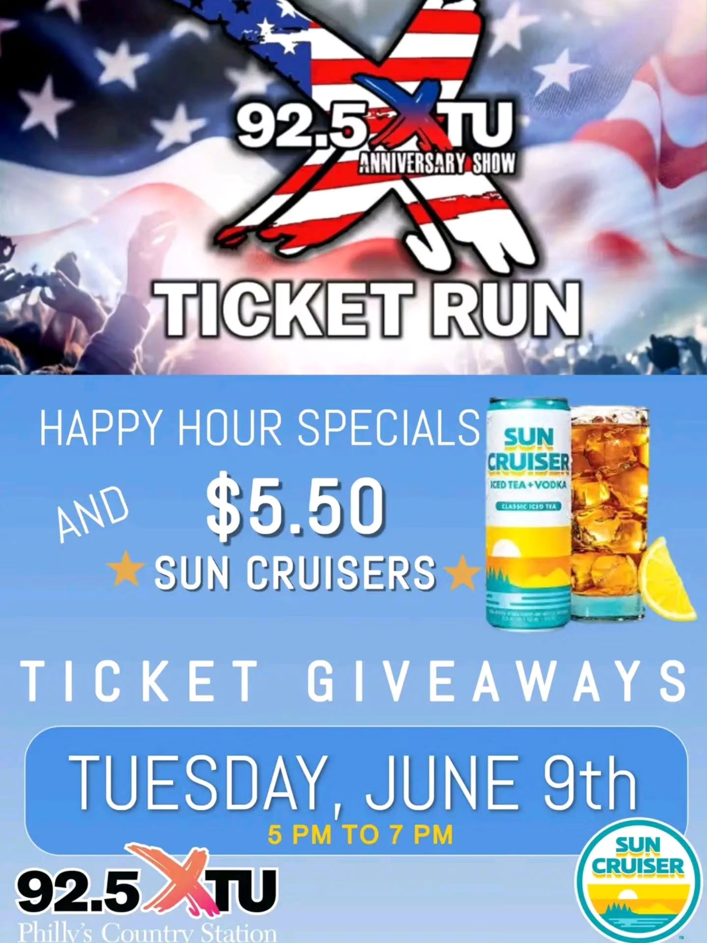 🍴Open Noon - Midnight // View our specials at alsairportinn.com
🍸 Today's Martini Lunch Special: Hazelnut Espresso
🍹Happy Hour 3 PM – 7 PM
🎟️ 92.5 XTU Ticket Giveaway 5 PM–7 PM PLUS $5.50 Sun Cruiser Specials
🎤 Live Music with Jessica DiDonato 7-10 pm
🍎Teacher Tuesday - 10% Discount for all educators. Visit our website for details!