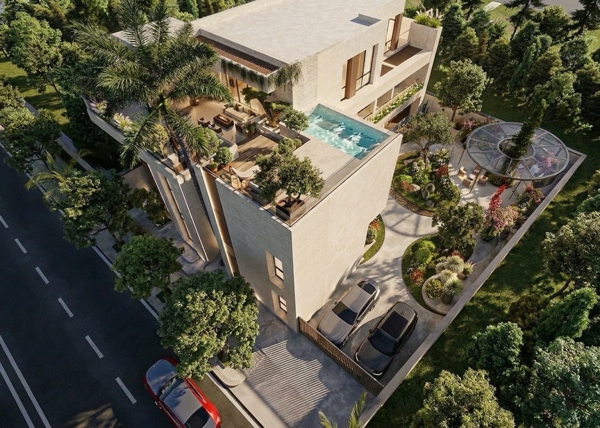 A contemporary residence in Diriyah, where materiality becomes the defining architectural language.
For this project, our contribution focused on façade material refinement and high end architectural visualization, translating the client’s vision into a photorealistic experience that supports the execution phase.
Through a carefully curated palette of natural stone, warm timber, and landscape integration, every surface was designed to enhance the project’s identity while preserving the original architectural concept.
Diriyah · Riyadh, Saudi Arabia
#ArchitecturalVisualization #FacadeDesign #MaterialPalette #Diriyah #Riyadh LuxuryResidence CGI ExteriorDesign LandscapeDesign