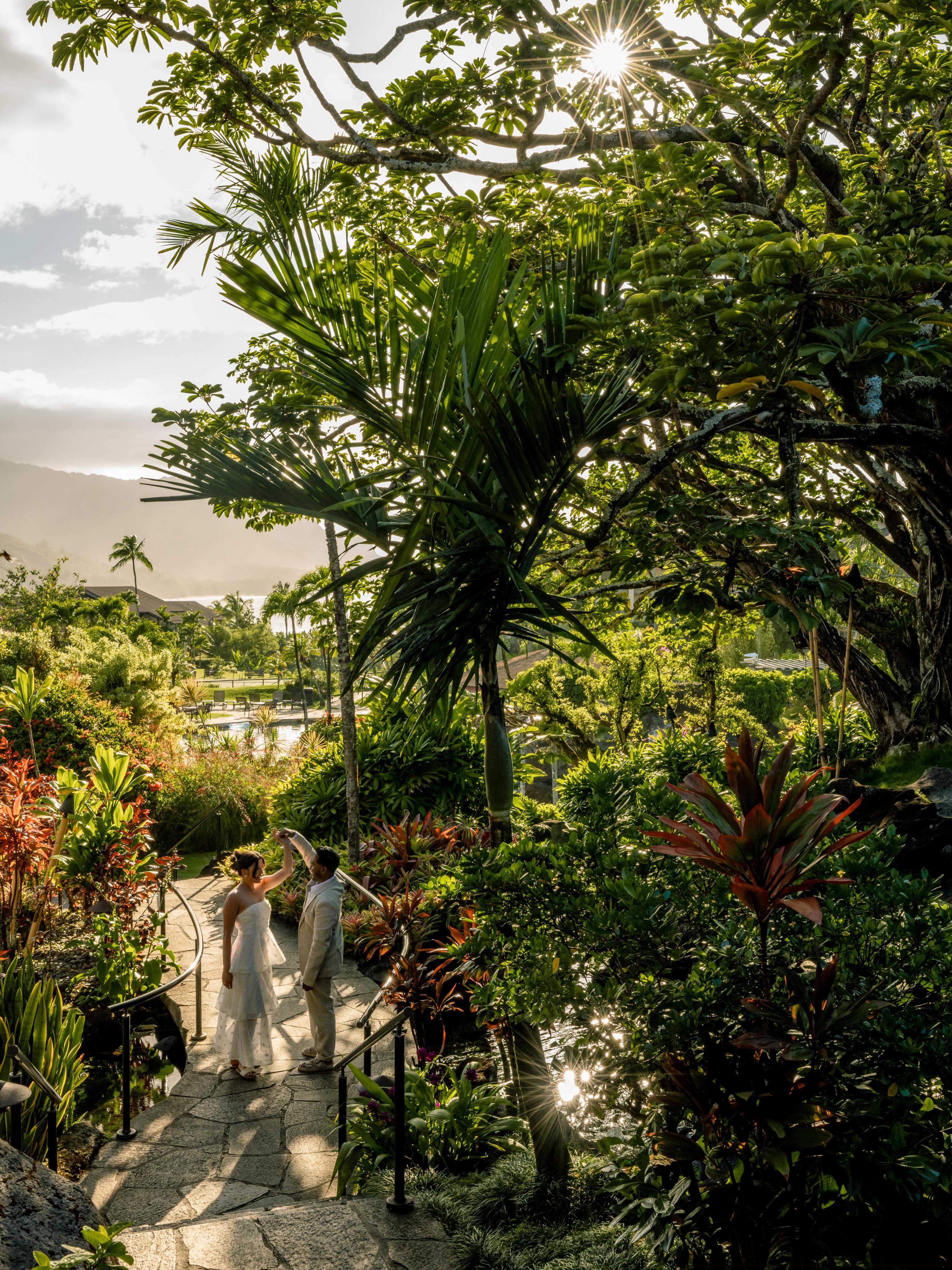 Allie & Oishik in the garden 🌿
I just loved Allie’s three tiered tea wedding dress. It photographed so lovely in the light! Frolicking in the gardens before the beachfront elopement…more to come of this beautiful couple 💕💕
#kauaielopementphotographer #kauaiweddingphotographer #kauaicouplesphotographer #kauainorthshore #kauaihoneymoon