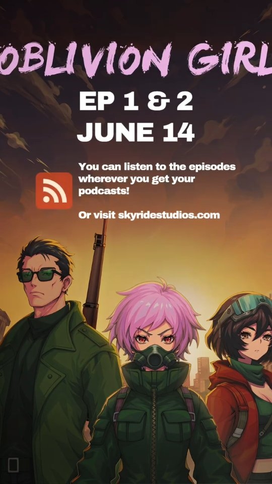 Great news all! Episode 1 & 2 will be out on June 14th (this Sunday)! π§ποΈ It'll be available wherever you get your podcasts and audio dramas π»
πΆ Music by Daemon Eyes
.NO AI USED. ARTWORK IS NOT AI AND DRAWN BY AN ARTIST.
.
#obliviongirl #audiodrama #audiodramapodcast #podcast #audiofiction