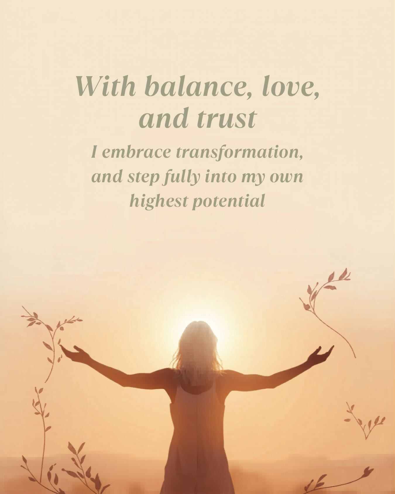 ✨ Affirmation of the Day ✨
“With balance, love, and trust, I embrace transformation and step fully into my highest potential.”
Growth doesn’t always happen through giant leaps. Sometimes it unfolds through small choices made with intention, a willingness to trust the unknown, and the courage to release what no longer aligns.
Balance reminds us not to force.
Love reminds us to be gentle with ourselves.
Trust reminds us that even when we can’t see the whole path, we can still take the next step.
Transformation isn’t about becoming someone else. It’s about shedding the layers that have kept you from fully being who you already are.
Today, take a moment to ask yourself:
🌱 What am I being invited to release?
❤️ Where can I choose love over fear?
✨ What would it look like to trust my inner compass just a little more?
You don’t have to have all the answers. You simply have to be willing to take the next aligned step.
With balance, love, and trust, I embrace transformation and step fully into my highest potential.
If this resonates with you, comment with a ✨ below and tell us: What transformation are you welcoming into your life right now?
#InnerCompass #Transformation #TrustYourself #PersonalGrowth #SpiritualGrowth