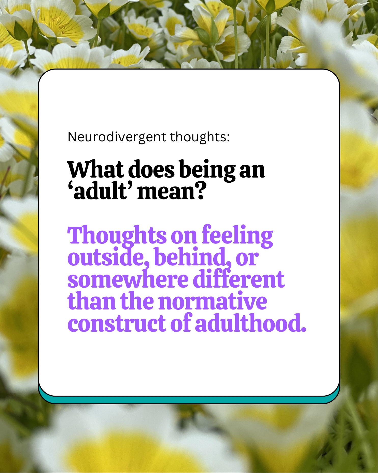 This has been bobbing about in my head for a while, and now it’s finally made its way out.
#therapistthoughts #neurodivergent #adulthood