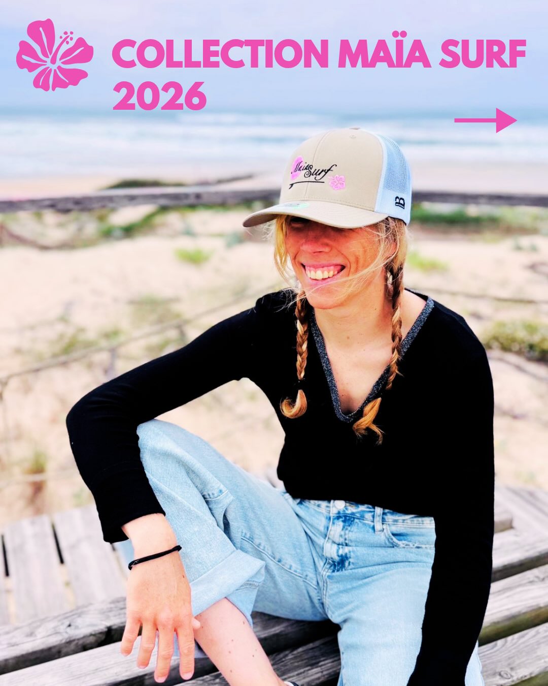 Collection Maïa surf 2026.
🌸
Casquettes, bob, bonnet, sac de sport, mug ou tote bag…
Quelques essentiels pour vous accompagner dans toutes vos aventures au quotidien : sur la plage, après une session ou simplement au quotidien.
J’espère qu’elles vous plairont !
🫶
Pour passer commande ou pré commander, rdv sur le shop en ligne (lien en bio ou ci-dessous).
« https://www.maiasurf.fr/shop »
🌸
Et si tu as des questions, n’hésite pas à m’écrire en DM.
📩 Maïa surf/ 0686496014/ contact@maiasurf.fr
#ecoledesurf #collection2026 #shopenligne #seignosse #landes