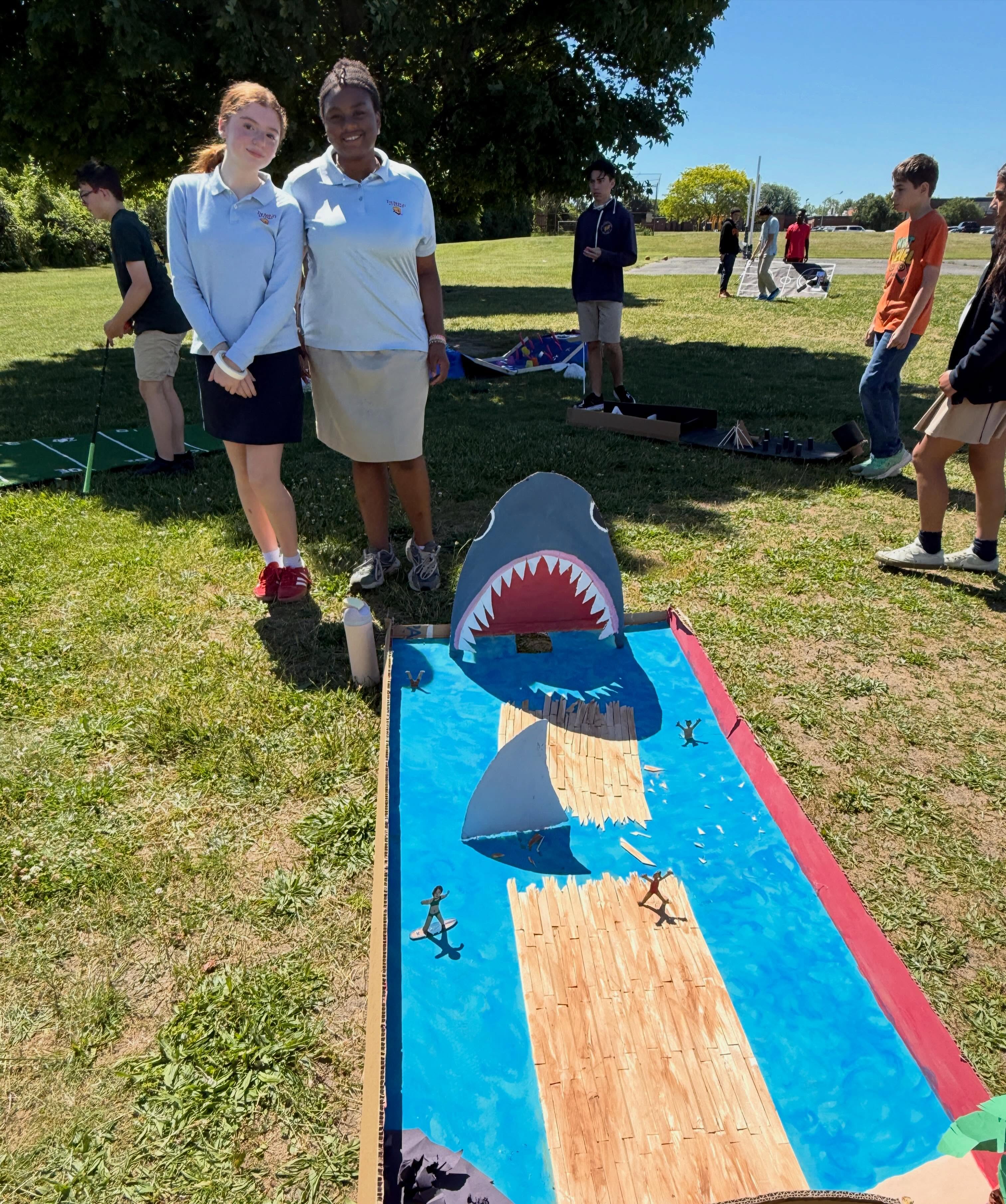⛳️ Our eighth graders showed off their creativity and engineering skills by designing and building their own mini golf courses in STEAM class! Students had so much fun playing their unique and challenging designs.