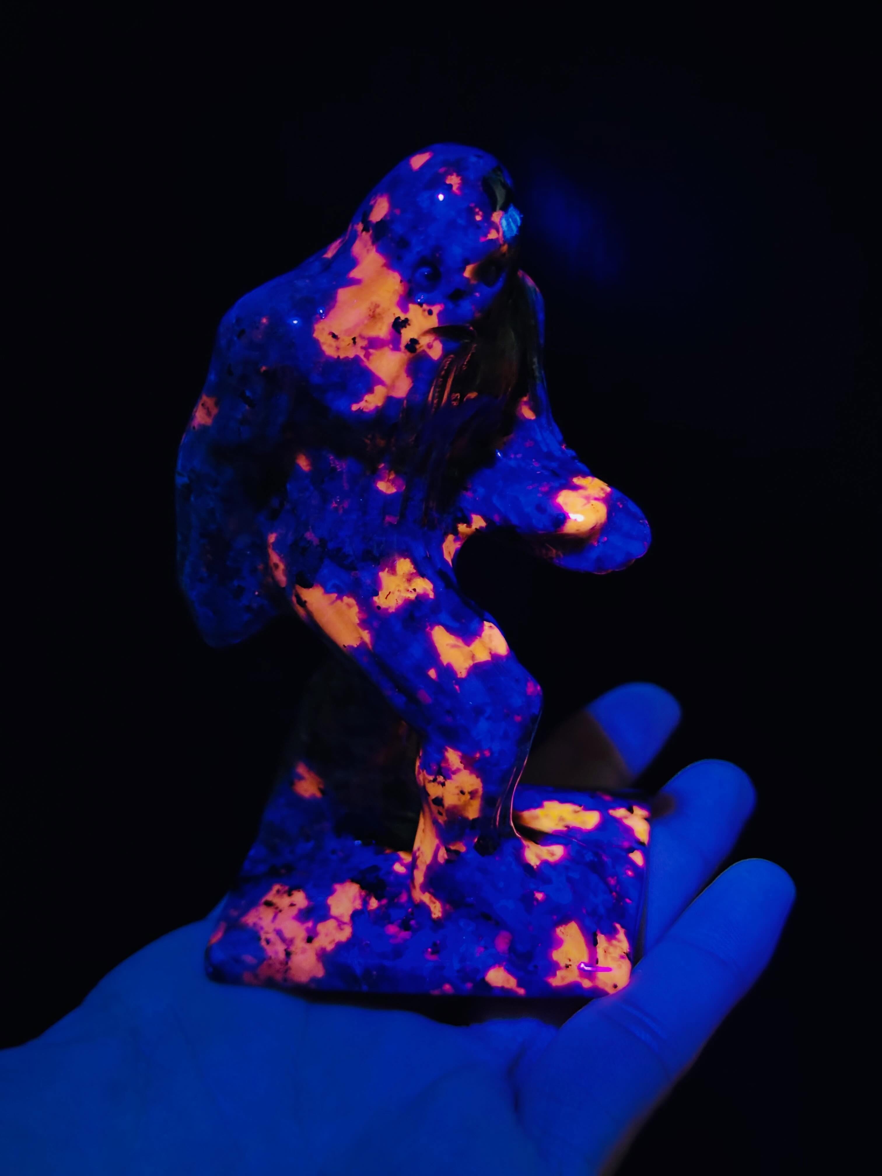 Sasquatch Bigfoot Firestone UV lit up