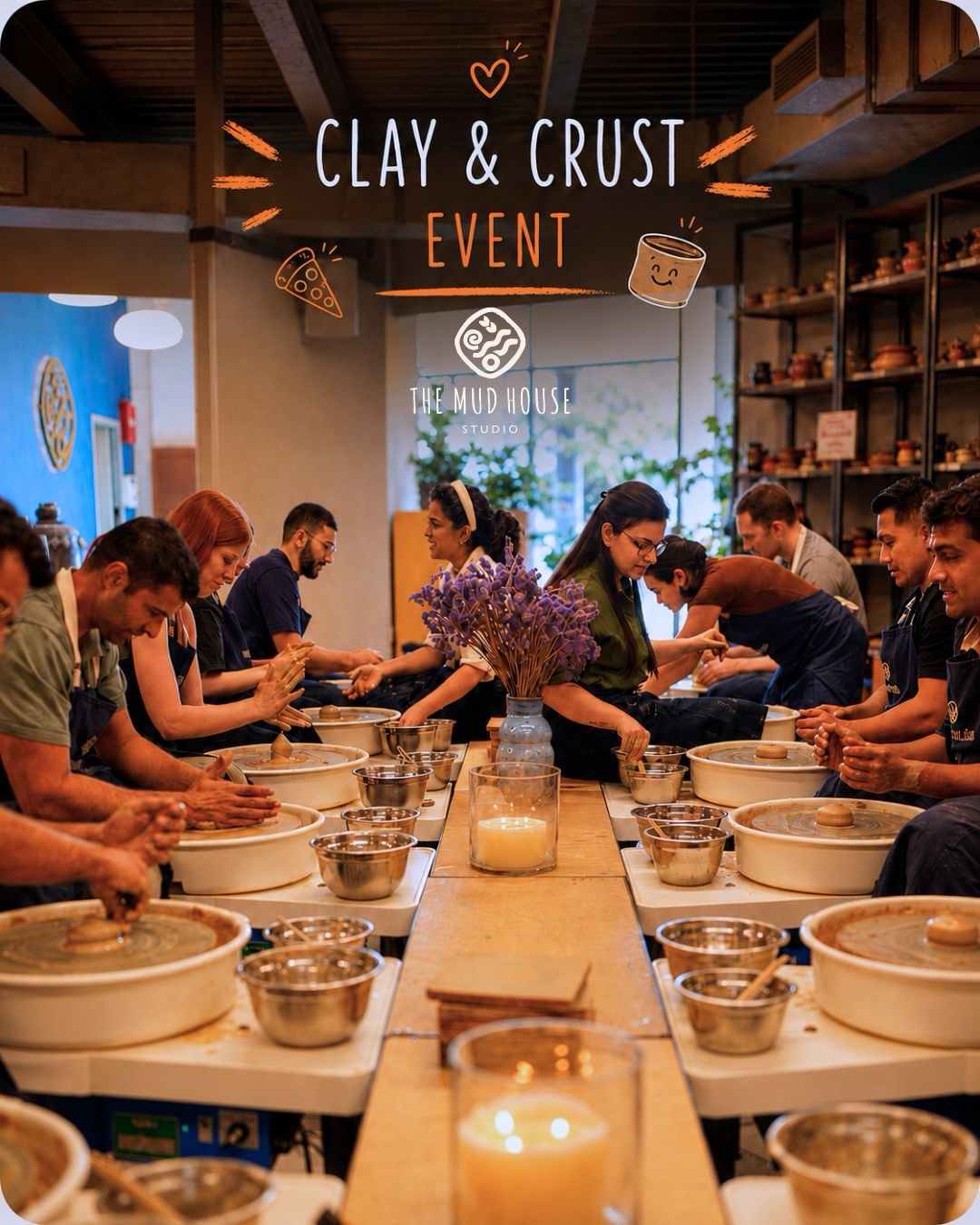 Clay, creativity, and crusts 🍕🤎
Our Clay & Crust event was completely sold out, and seeing our potters create, connect, and enjoy the experience made it even more special. Thank you to everyone who joined us and made it such a memorable evening.
Missed this one? A new date is coming soon — stay tuned. ✨
Clay Dubai I Dubai Pottery I Pottery in Dubai I The Mudhouse Studio