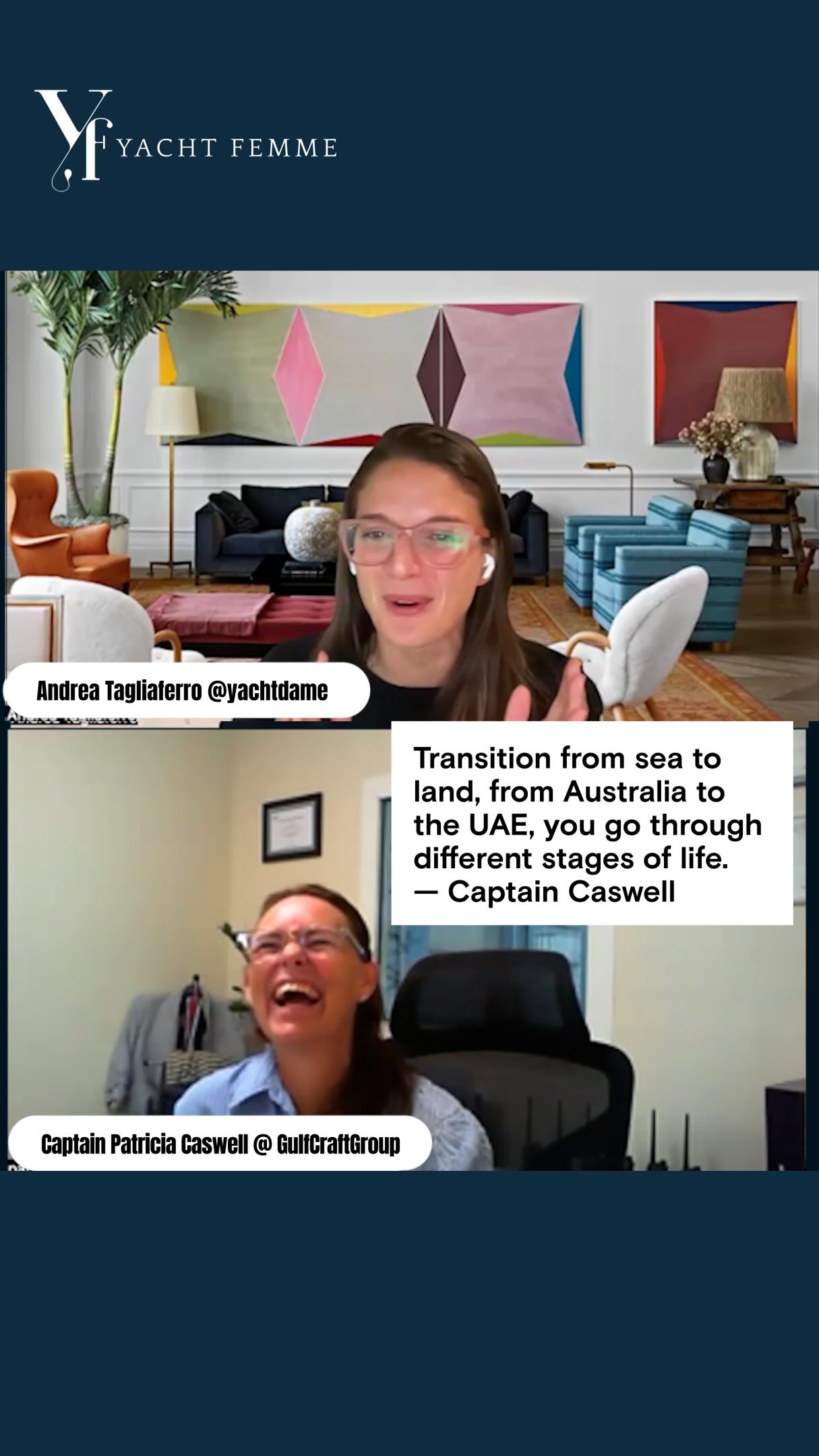 🎙️Transitions take courage. Learn how Captain Patricia Caswell decided to transition from sea to shore and become the General Manager of SYC @gulfcraftgroup .
For the full story, check out her episode on the Yacht Femme Show.
Patricia Caswell, is a lifelong mariner and General Manager of the Superyacht Service Centre at Gulf Craft Group, UAE. With decades at sea and in maritime leadership, she oversees superyacht maintenance, refit, and operations. Passionate about mentoring and inclusivity, Patricia champions excellence, innovation, and diversity while helping position the UAE as a global superyacht hub.
FOLLOW
Instagram: @gulfcraftgroup
Instagram: @majestyyachts
YACHT FEMME
Website: https://www.yachtfemme.com
Instagram: @yachtfemme
Linkedin: @yacht femme
#yachtpodcast