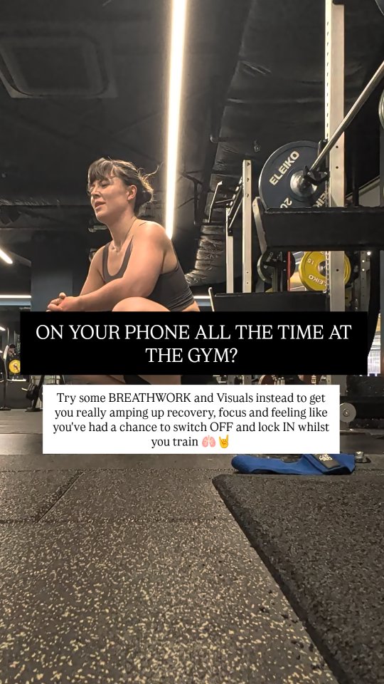 GET OFF YA PHONE at the gym 💪 ❌
You've carved out this time for you, so start to take it for YOU.
Take that space from the day that you're showing up for, and extra bonus - this will maximise your results as well as your focus.
Stop the head being half still at work/in the to do list/in the doom scrolling and use your breath to lock in 🔐
Find it helpful? Give this a SAVE 📀, Comment or DM me BREATH to find out more about working 121 together to really dig in
Big love
Get off your phone now 😉
Jenny xxxxx
#gymmotivation #breathwork #trainingtips #gymmotivation #girlswholift