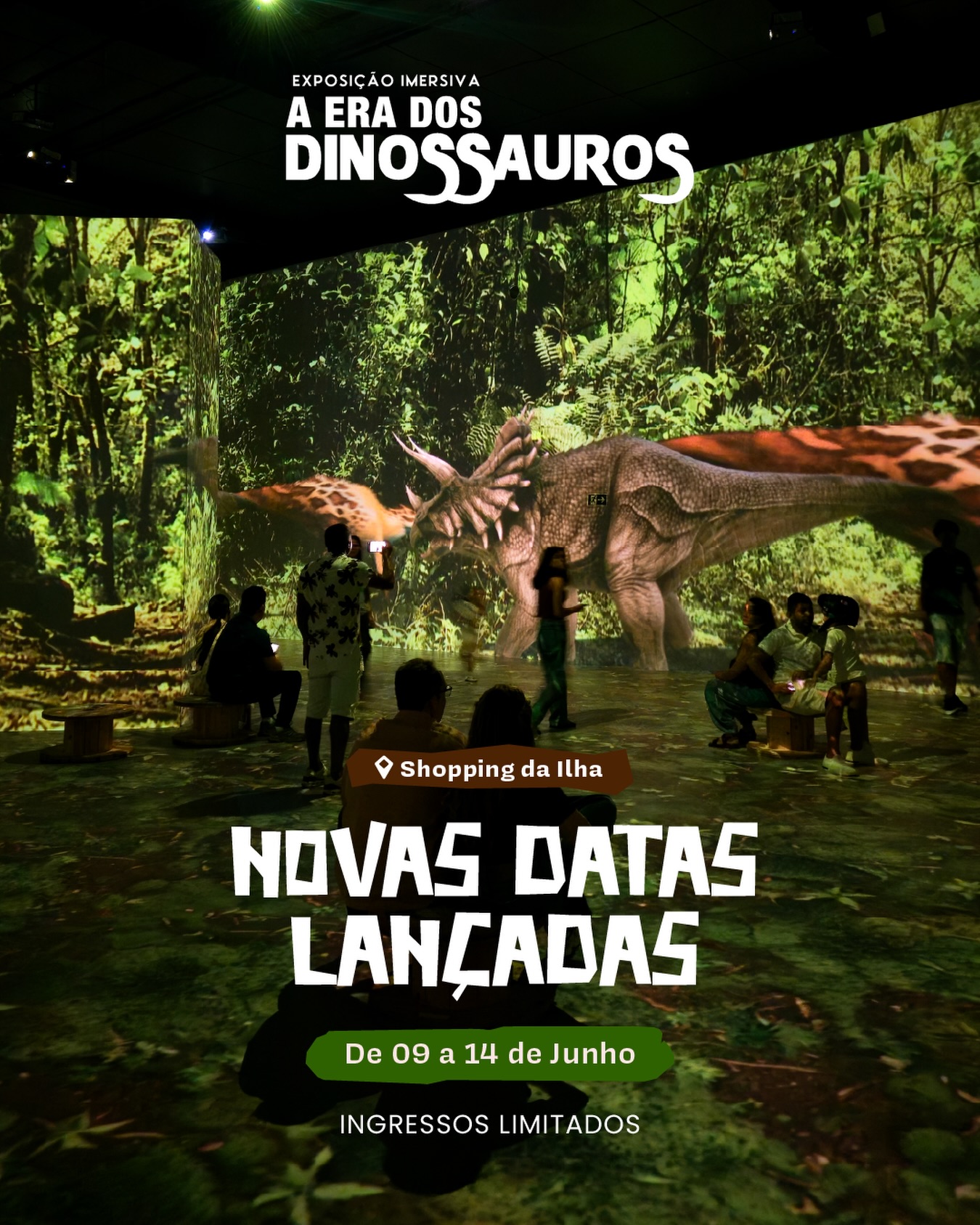 Novas datas, São Luís!
Garanta seu ingresso e venha viver essa aventura fascinante 🦕✨