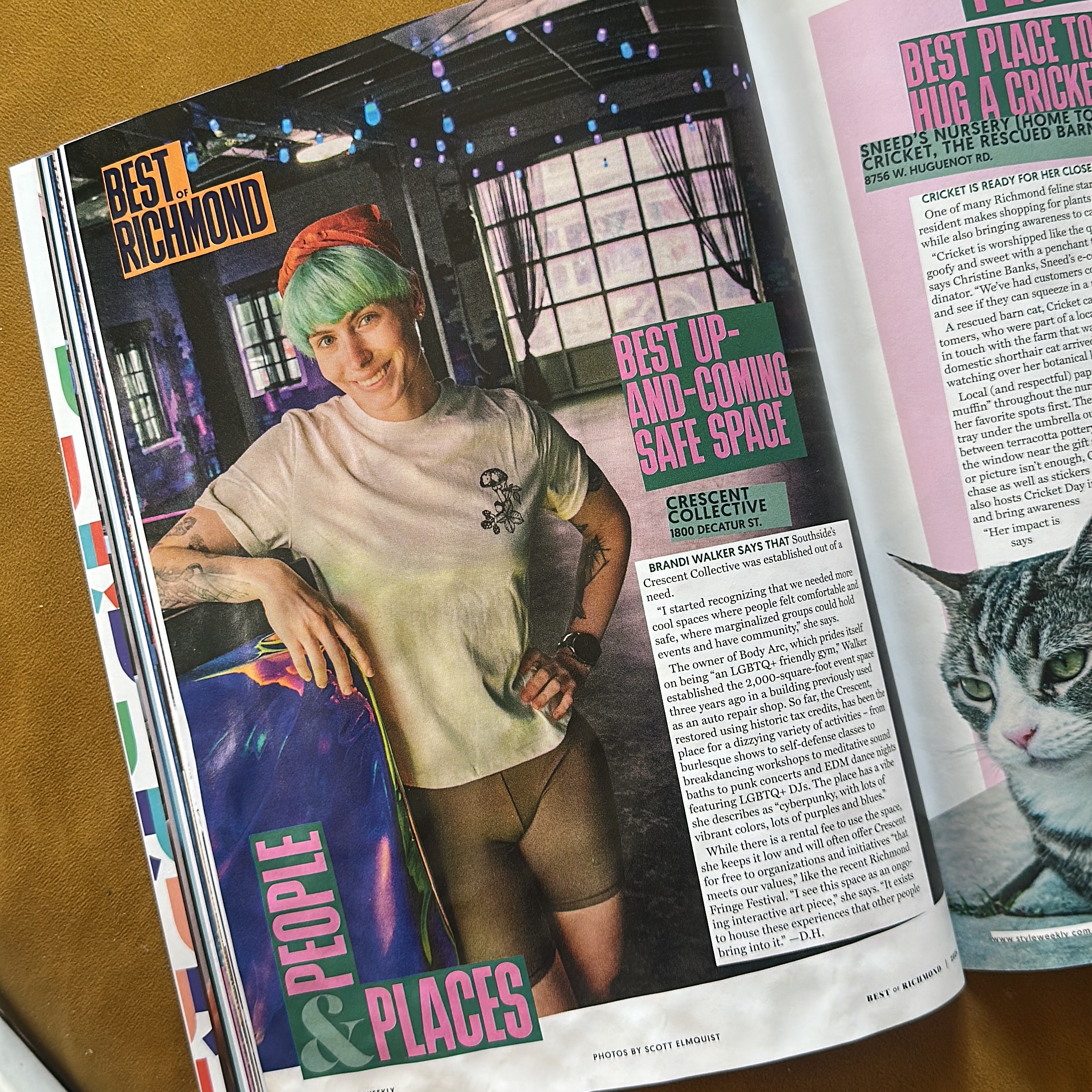 Oops Crescent ended up in the @styleweekly best of 👀
Silly little me didn’t realize the significance of this interview when it happened, but omg look at that 🤯 thank you to all of the wonderful people who have come through and made this space so special! It truly is an ongoing interactive art piece for me - one that continues to live only because of this fantastic community 🌈 also, HAPPY PRIDE 🏳️🌈🏳️⚧️
-Brandi