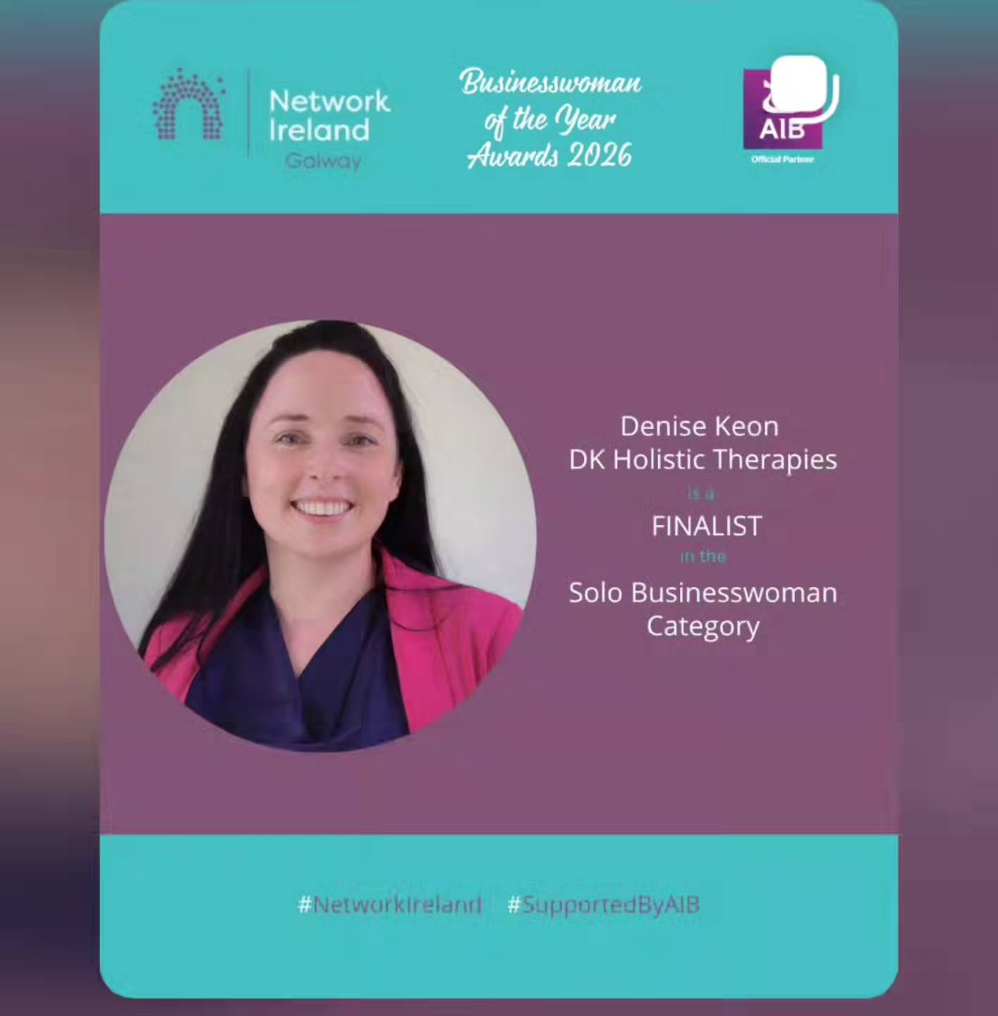 Absolutely honored to be a Solo businessman finalist with network Galway.
Awards take place next Friday 19th June its been the most rewarding experience with meeting all the finalists and indeed the process of completing the application itself.
The journey really reinforces the theme this year the power of self belief. If you have a dream pursue it. We get one life, we are all always growing and changing and learning. Even if you try it and meet resistance keep going harvest the good and let go of the rest. Learning from what we experience is where the growth happens.
Truly honored and looking forward to a great night with amazing inspiring ladies.
#networkirelandgalway #powerofselfbelief #dkholistictherapies #dynamitedelegatecoach #culturearchitect