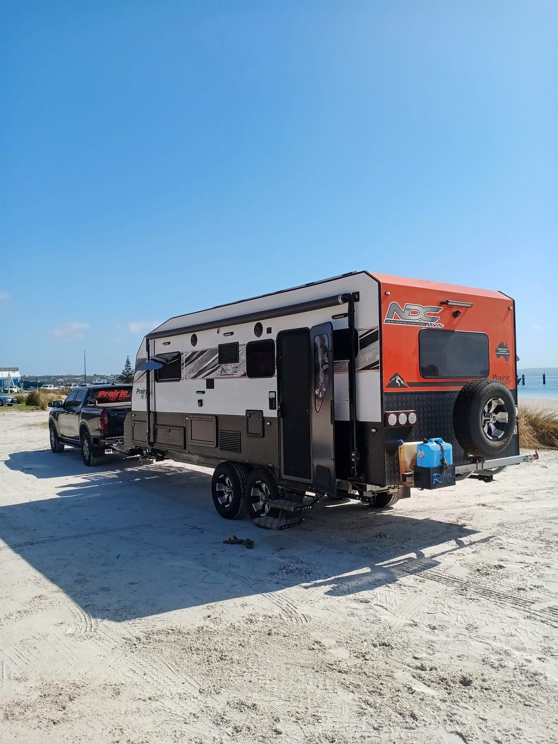 Days like this are why we build caravans. Some of the best views come with a tow hitch attached.