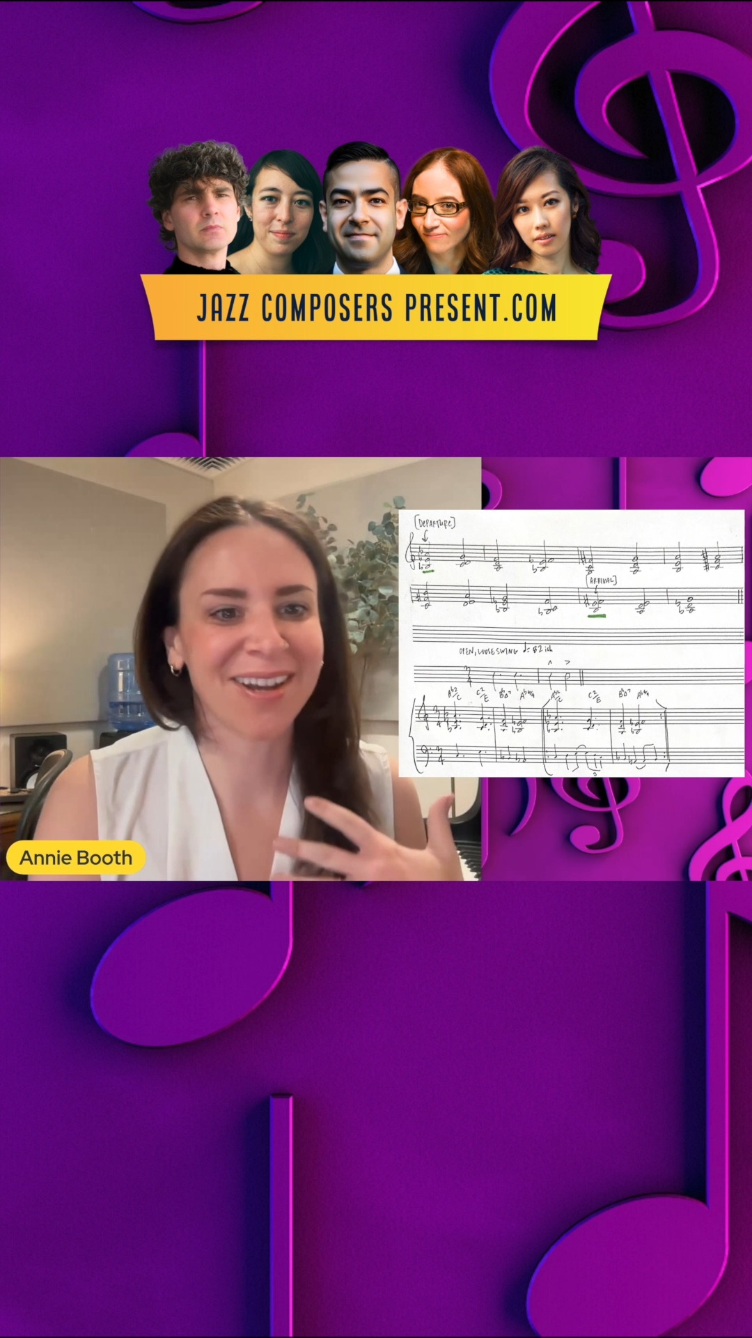 **7 Tunes, 7 Days** Commission - Annie Booth: “Star-Flooded Nights”
Annie Booth @annie_booth @bravajazz @cubouldermusic @thompson_jazz_studiesdiscusses writing her commission “Star-Flooded Nights.” Our Day 7 prompt is inspired by an exceptional mini-lesson by Ayn Inserto @ayninserto @berkleecollege @berkleejcmp on the Bob Brookmeyer Three Note Collection exercise!Watch the full video and download the lead sheet as you progress through the creative program.
The 7 Tunes, 7 Days writing challenge that encourages composers to create something new each day is live and FREE to register. Join today! {link in comments}
#7Tunes7Days #anniebooth #starfloodednights #ayninserto #bobbrookmeyer #prompt #day7 #challenge #creativity #creativewriting #workshop #jazz #jazzcomposition #jazzcomposer #jazzcomposerspresent #composer #arranger #composition #arranging #compositions #masterclass #jazzmusic #lesson #minilesson #learnjazz #musician #music #bigband #nomusicnolife