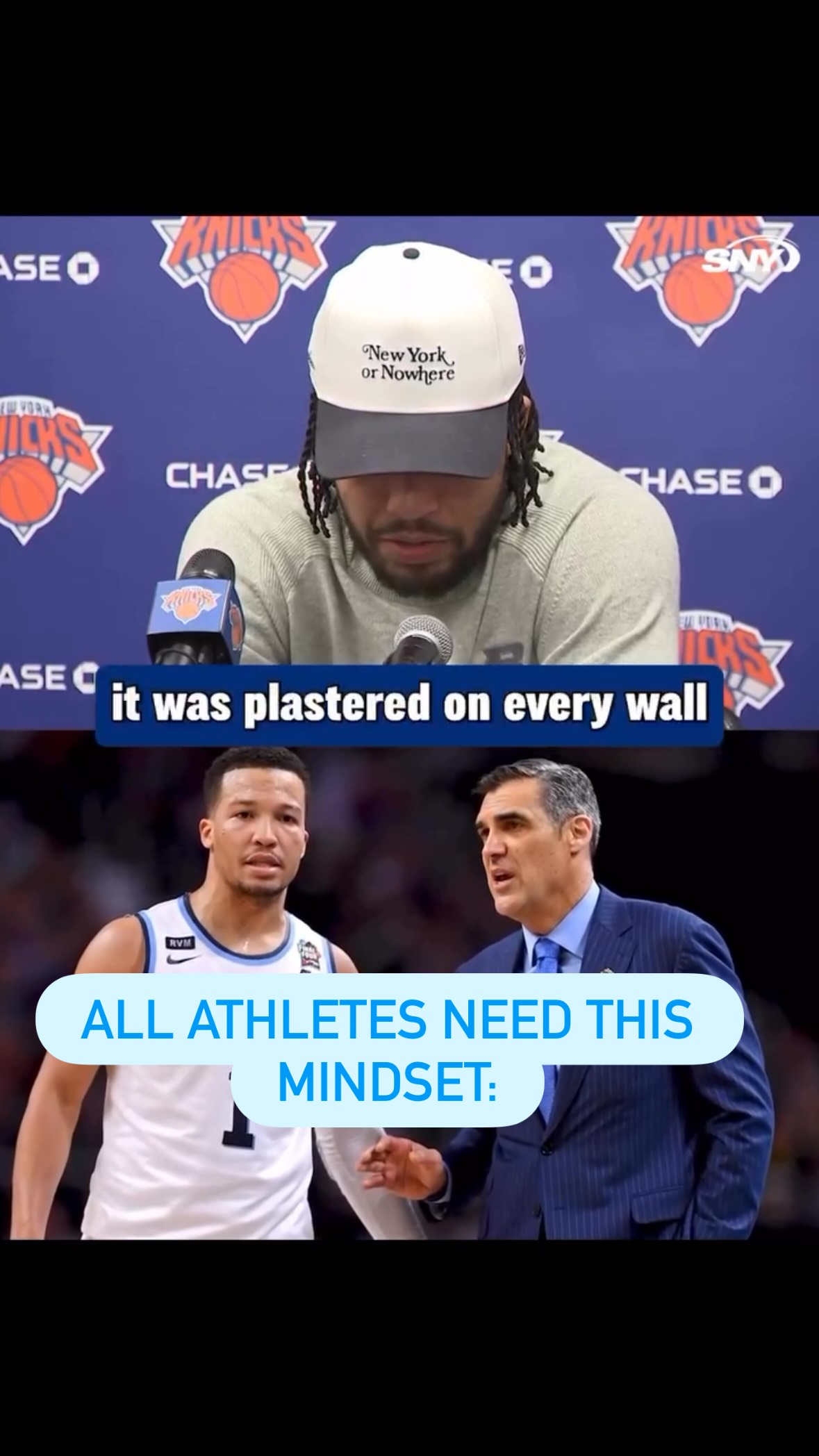 🔹ATTITUDE🔹
Jalen Brunson has had an incredible 2026 playoffs, leading the New York Knicks to 13 straight playoff wins and a lead in the NBA finals. Attitude was one mental skill that was emphasized to him during his time with the National Champion Villanova Wildcats.
I encourage you to try and notice your attitude during your own play. Focus on controlling what you can control 🧠
Follow @findjoeflow for more mental game tips
• • •
#athlete #athletetips #nbafinals #jalenbrunson #knicks