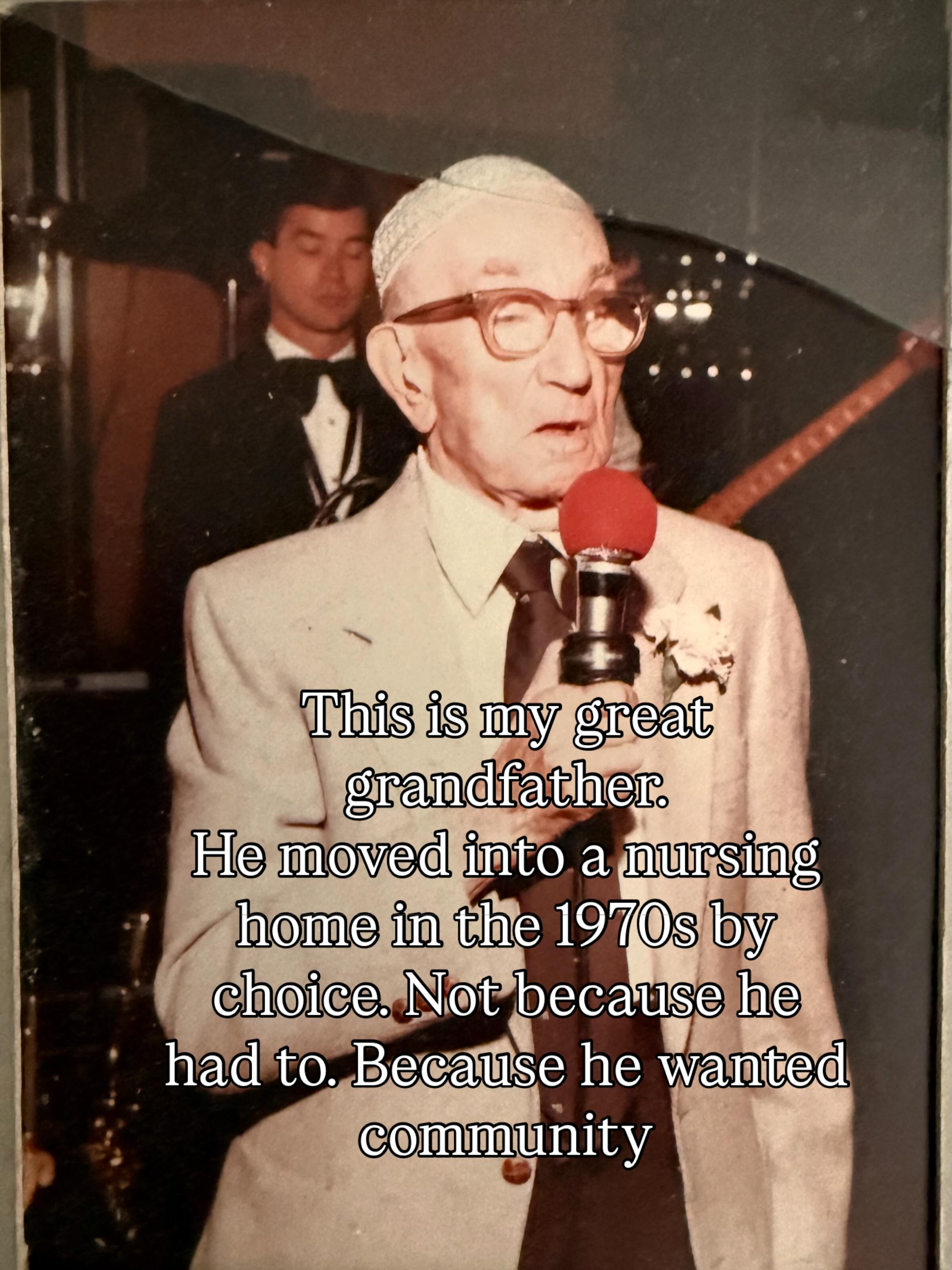 My great-grandfather chose a nursing home in the 1970s because he wanted community. There was no independent living, no assisted living, no continuum of care. A nursing home was the only option and he made the most of it.
My grandmother spent her career as a social worker advocating for people in that same system. And somewhere along the way, I became the person families call when they do not know what comes next.
Today families have more options than ever. And more decisions to make. Knowing what those options are before you need them changes everything.
This work is not separate from where I came from. It is exactly where I came from.
Comment SENIOR for my Senior Transition Guide. It is a good place to start.