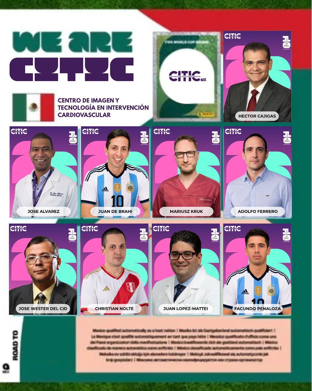 🌍🫀 El conocimiento no tiene fronteras, y en CITIC 2026 reunimos a quienes están impulsando el futuro de la cardiología.
Nos complace presentar a un nuevo grupo de destacados especialistas internacionales que formarán parte de esta edición, compartiendo su experiencia, investigación y visión en algunos de los temas más relevantes de la práctica cardiovascular actual:
Héctor Cajigas, José Álvarez, Juan De Brahi, Mariusz Kruk, Adolfo Ferrero, José Wester del Cid, Christian Nolte, Juan López-Mattei y Facundo Peñaloza.
Su presencia fortalece un programa académico diseñado para fomentar el intercambio de conocimientos, la discusión de casos complejos y la actualización en las últimas tendencias de la cardiología intervencionista y estructural.
Cada nuevo anuncio confirma lo que hace único a CITIC: la oportunidad de aprender de líderes que están transformando la medicina cardiovascular alrededor del mundo. ✨
🔗 Regístrate ahora: https://www.citicmx.com/registro
#CITIC #CITIC2026 #CardiologíaIntervencionista #Cardiology #InterventionalCardiology #StructuralHeart #CardioEducation #InnovaciónMédica #EducaciónMédica #MedicalCongress #GlobalExperts #CardioInnovation #CongresoMédico #LiderazgoMédico #CITICExperience #CardiovascularMedicine
