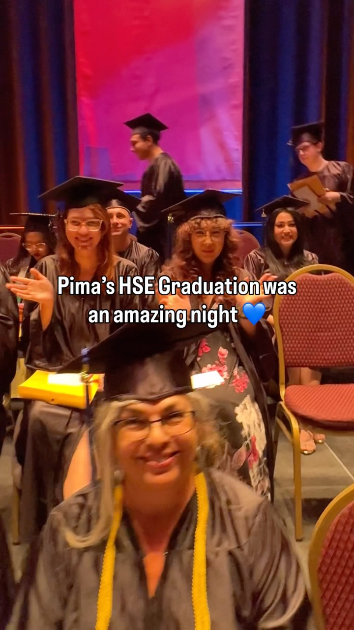 Our hearts are full after a wonderful evening celebrating our community’s High School Equivalency graduates last Thursday! What a special night. 💙
Thank you to @supervisorrexscott for a great keynote speech, as well as our three student speakers, who all gave remarks that left me fired up and so excited for everyone on stage! Thank you to all the family who made the night so great for our grads, and for supporting them every step of the way.
Thank you to @pimafoundation for providing educational awards to enable some of our grads to continue their education at Pima Community College.
And the biggest thanks of course to @pimaadulted for organizing the evening and providing the resources and support for our HSE students to finish and walk this stage.
#PimaCommunityCollege