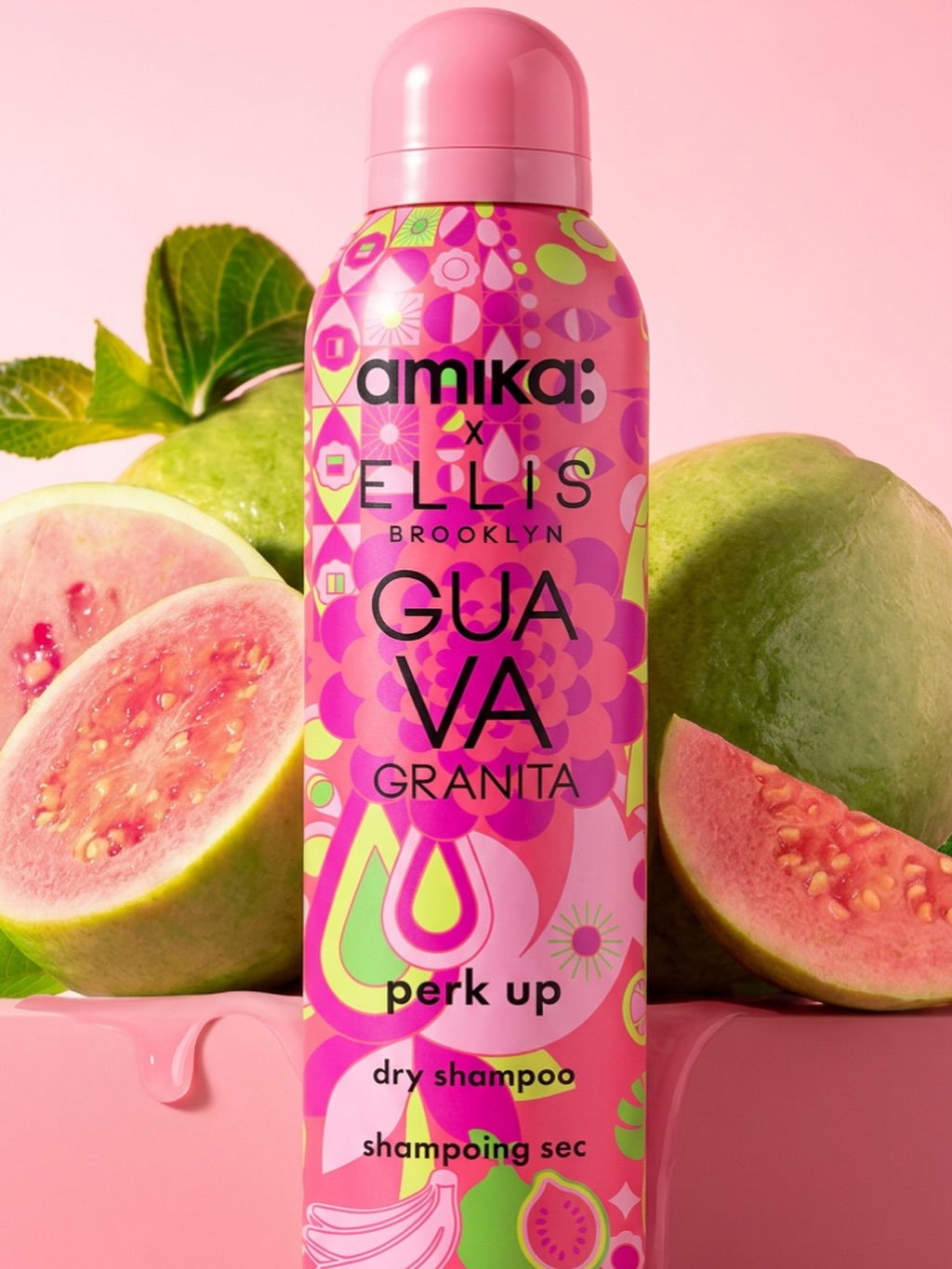 Ellis Brooklyn x amika are back with a new limited-edition perk up GUAVA GRANITA dry shampoo. It’s got the same clinically proven oil-removing dry shampoo formula for actually cleaner hair—plus a sweet guava, banana and vanilla scent that’ll transform refresh time into a sun-soaked getaway. Think two Brooklyn-founded besties under the sun, poolside and with freshly squeezed smoothies in hand. #yyc #yychair #loveamika