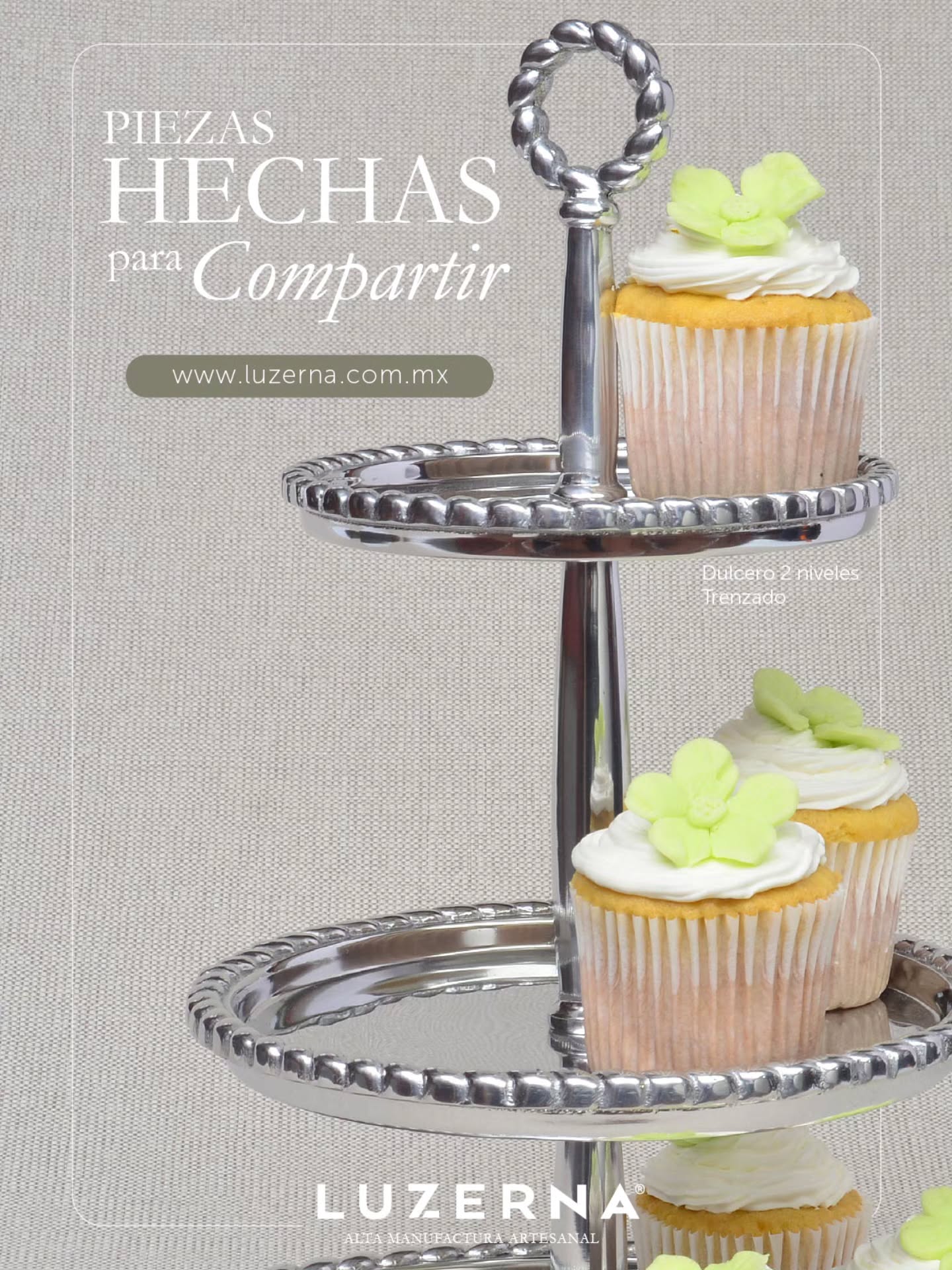 🧁✨ Porta Cupcakes de 3 Niveles
Haz que cada cupcake luzca espectacular. Su diseño elegante y funcional crea una presentación impecable para reuniones, celebraciones y mesas de postres.
Porque los mejores momentos también se disfrutan con estilo. 💫
#luzerna #portacupcakes #mesadepostres #decoraciónhogar #diseñomexicano