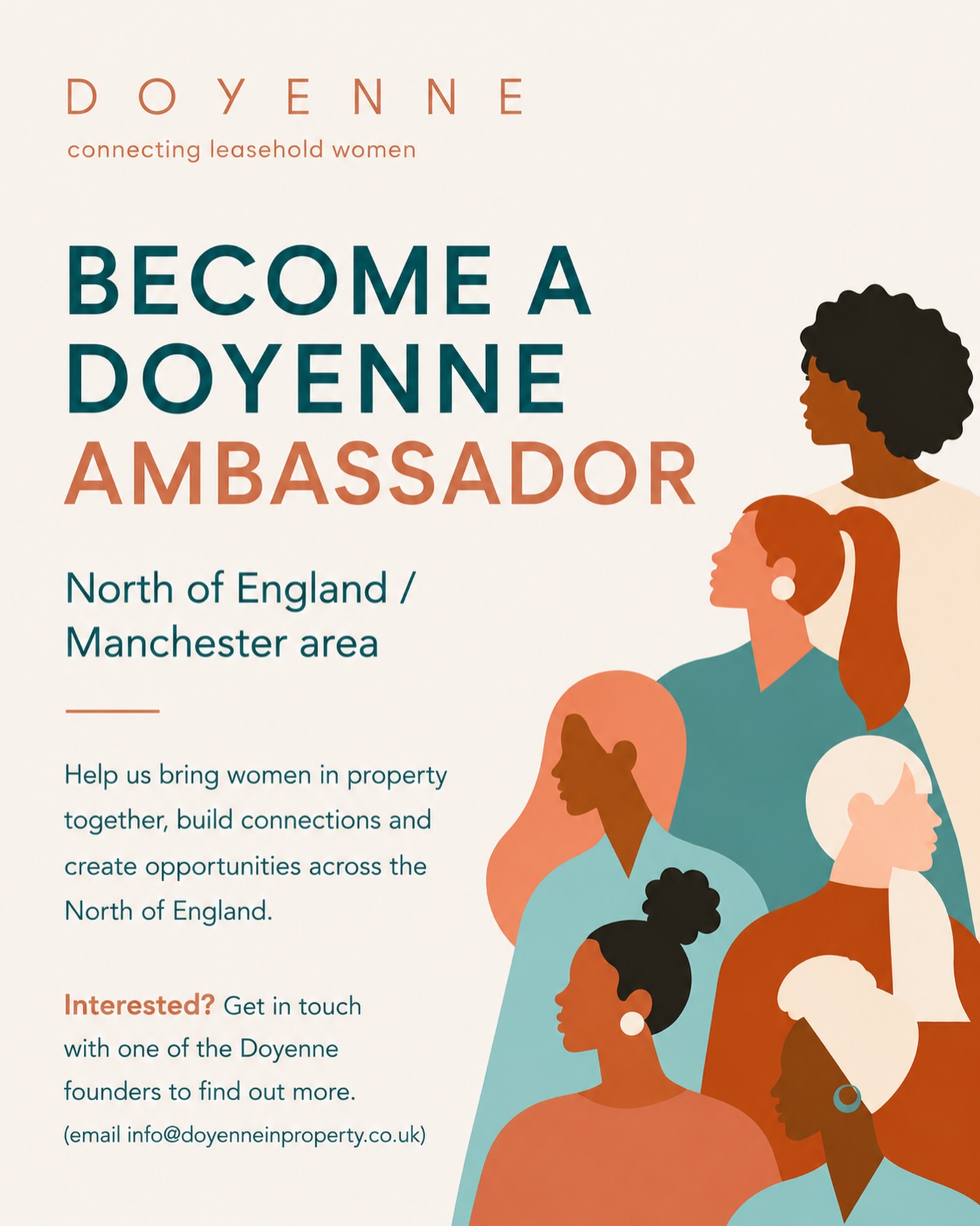 Could you be Doyenne’s next Ambassador for the North of England?
Doyenne is growing, and we are looking for a new Ambassador to help us bring more women together across the North of England, particularly in and around the Manchester / Cheshire area.
Our Ambassadors play an important role in helping us create opportunities for women in the leasehold property sector to connect, share experiences, build confidence and feel supported within their professional community.
This role would suit someone who is passionate about bringing women together, enjoys networking, and would love to help host relaxed, meaningful events in their local area.
You don’t need to have all the answers. You simply need to care about supporting other women, creating connection and being part of a community that champions female confidence, visibility and growth.
If this sounds like you, or you know someone who would be perfect for the role, we’d love to hear from you.
DM us to join the team.
#WomenInBlockManagement #WomenInProperty #womensupportingwomen #doyenneinproperty